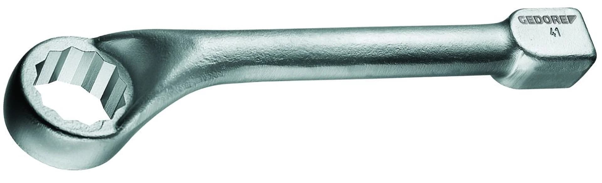 GEDORE 1416405 Heavy Duty Single Bent Box-end Wrench with Knee, 70 mm