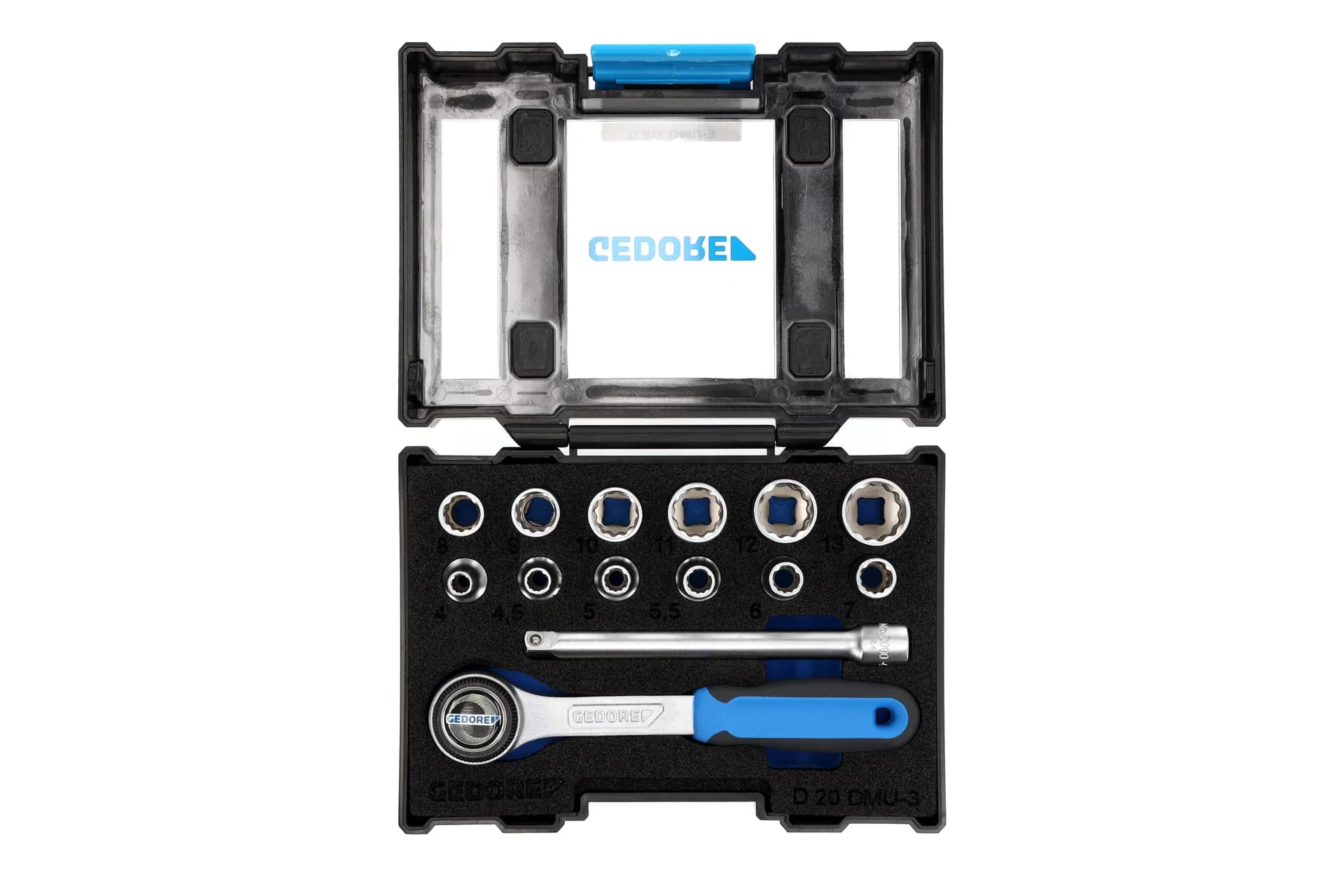 GEDORE Set di chiavi a bussola metriche 4-13mm 13 pezzi attacco 1/4'' DMU-3 1815598
