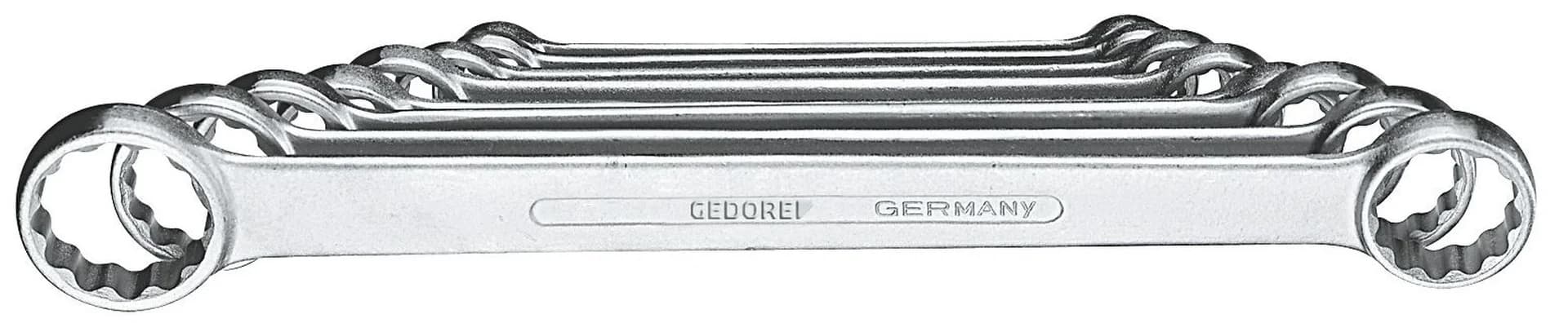 GEDORE DOUBLE FLAT POLYGONAL WRENCH SET 4-8 6061700