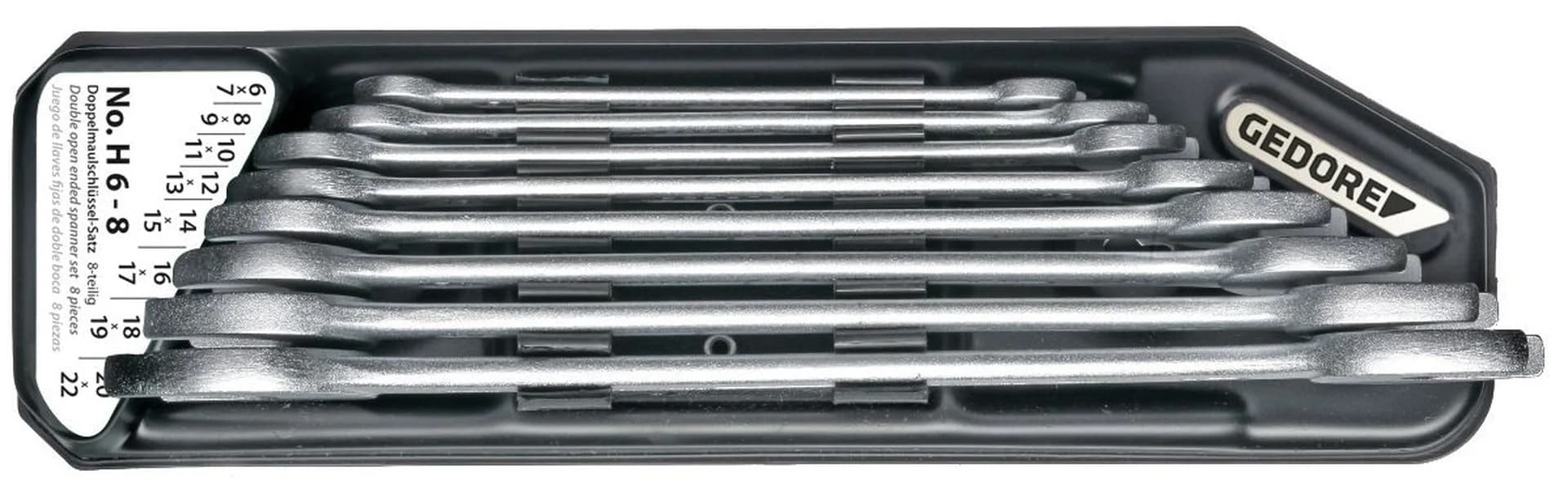 GEDORE H 6-8 Double Open-end Wrench Set 6079400