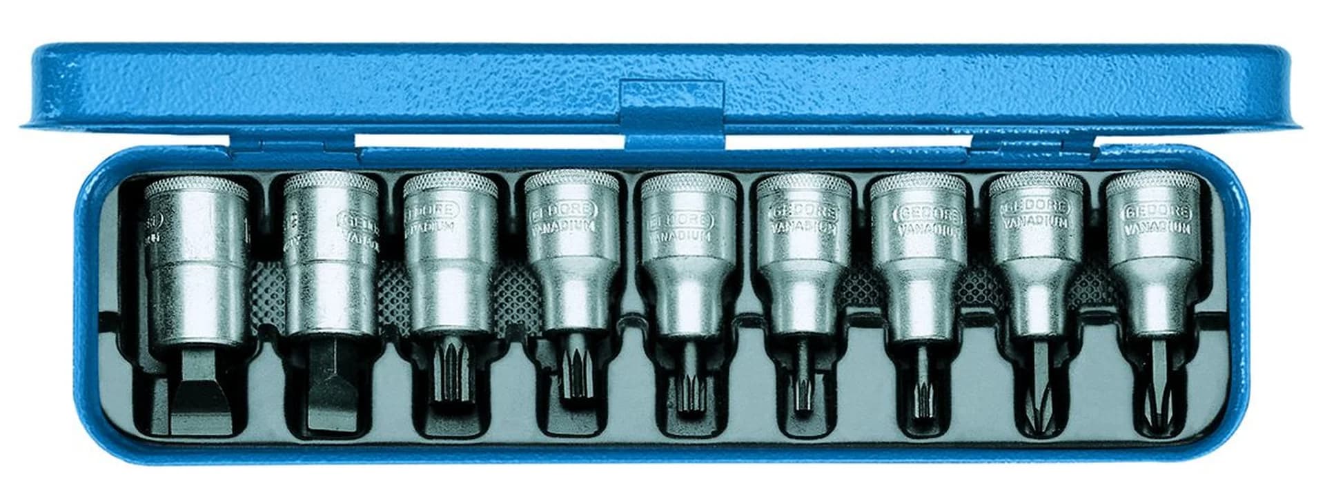 GEDORE Polyshear/Ribe Straight Hex Bit Socket 1/2\" SQ.DR. 19mm 6150050