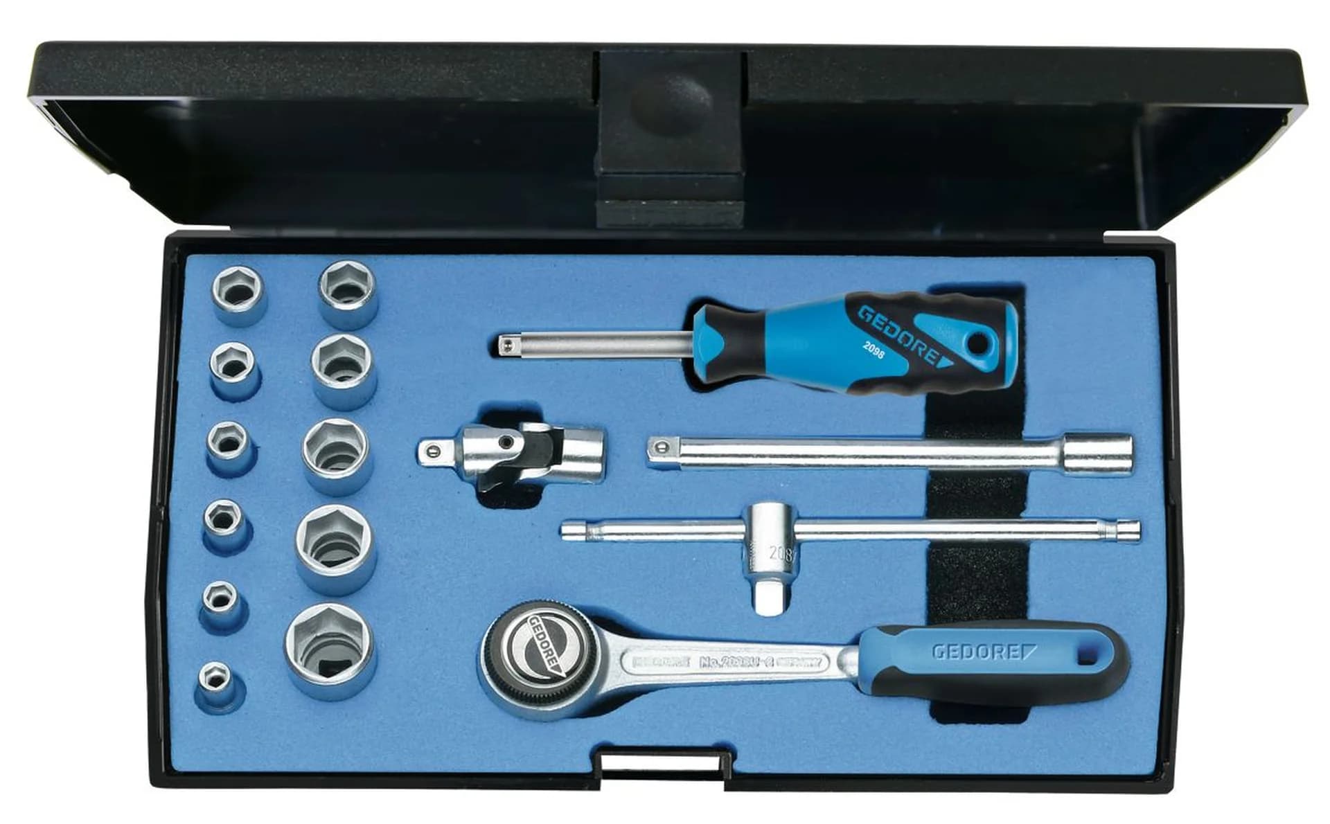 Set di Dadi Metrici GEDORE 1/4" 20 Pezzi EMU-3 6172290