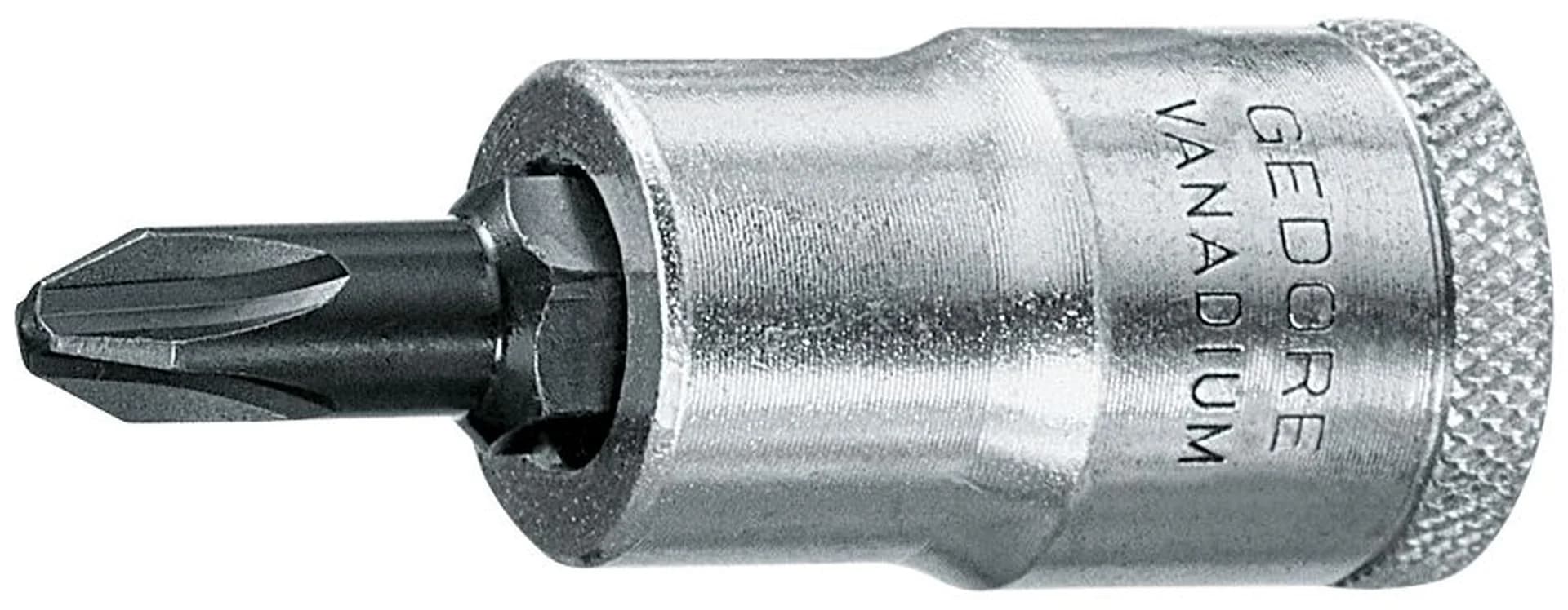 GEDORE 1/2\" PHILLIPS SCREWDRIVER BIT SOCKET 2 19MM 6656650
