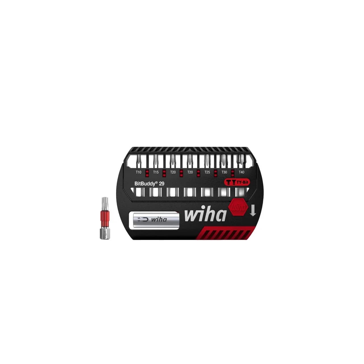 Wiha Bit set BitBuddy® TY bit 29 mm  TORX®, 8-pcs., 1/4" C 6.3   (42136)