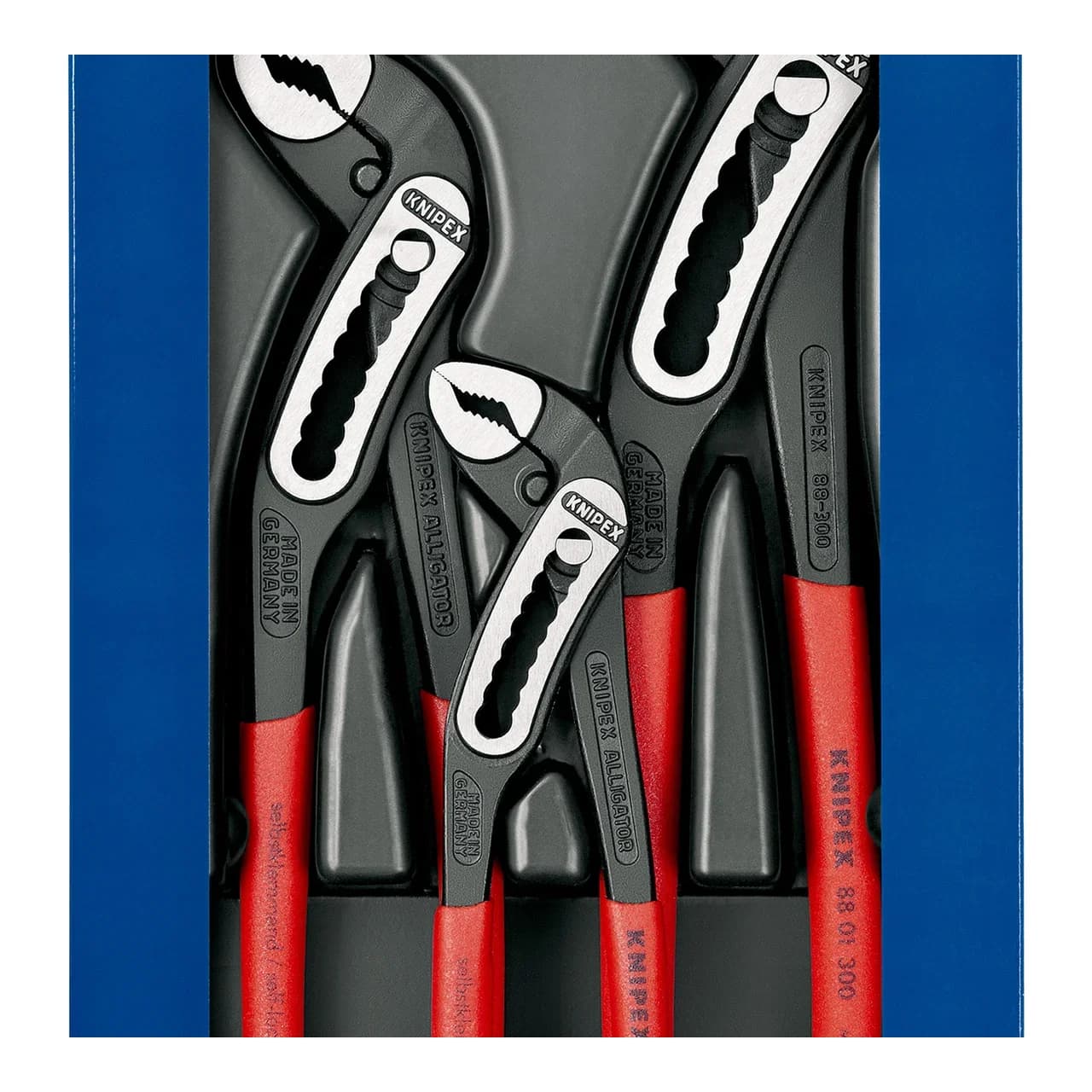 ### PRODUCT NAME:  
KNIPEX Insulated Gas Pliers Set   
### SHORT DESCRIPTION:  
The KNIPEX Insulated Gas Pliers Set  is a premium 3piece tool collection designed for professional electrical and plumbing applications