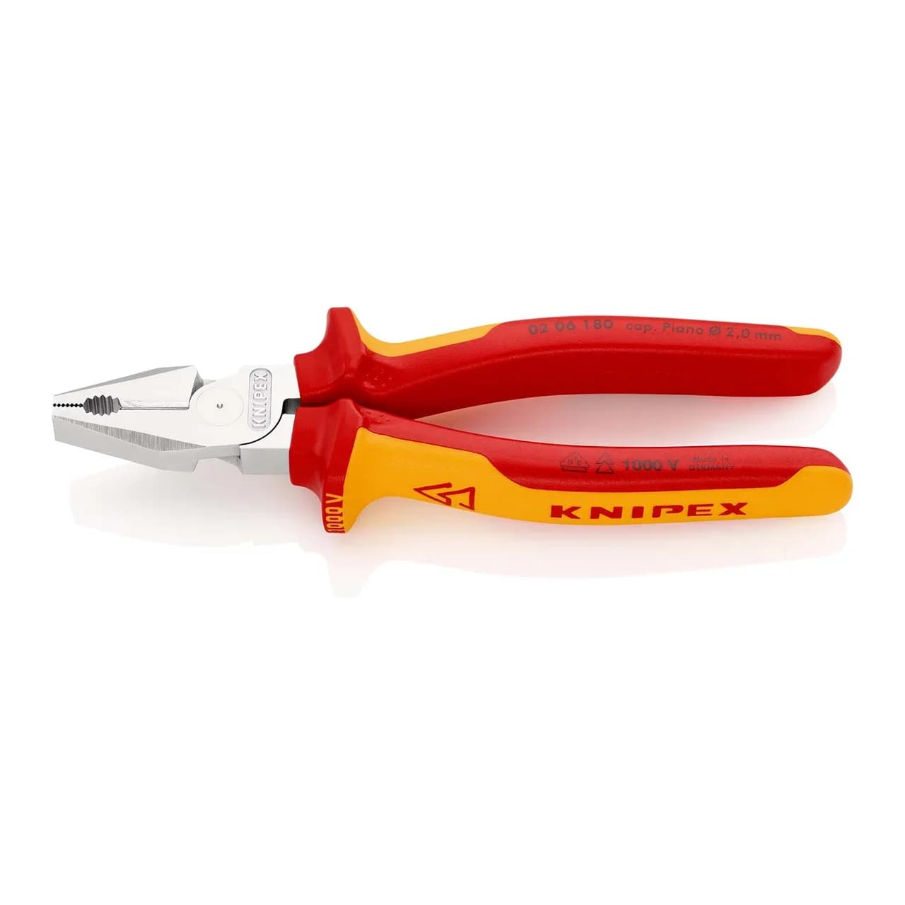 Pinza Isolata KNIPEX 1000V 0206180 per Applicazioni Elettriche Professionali