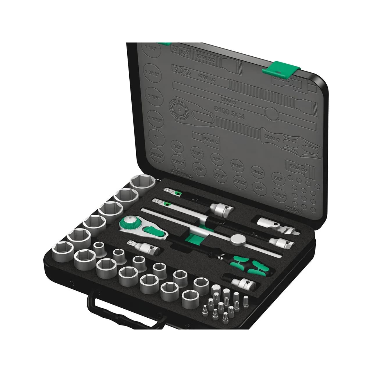 ΣΕΤ ΚΑΡΥΔΑΚΙΑ ΚΑΣΤΑΝΙΑ 1/2'' 8100 SC 4 ZYKLOP 05003647001 WERA