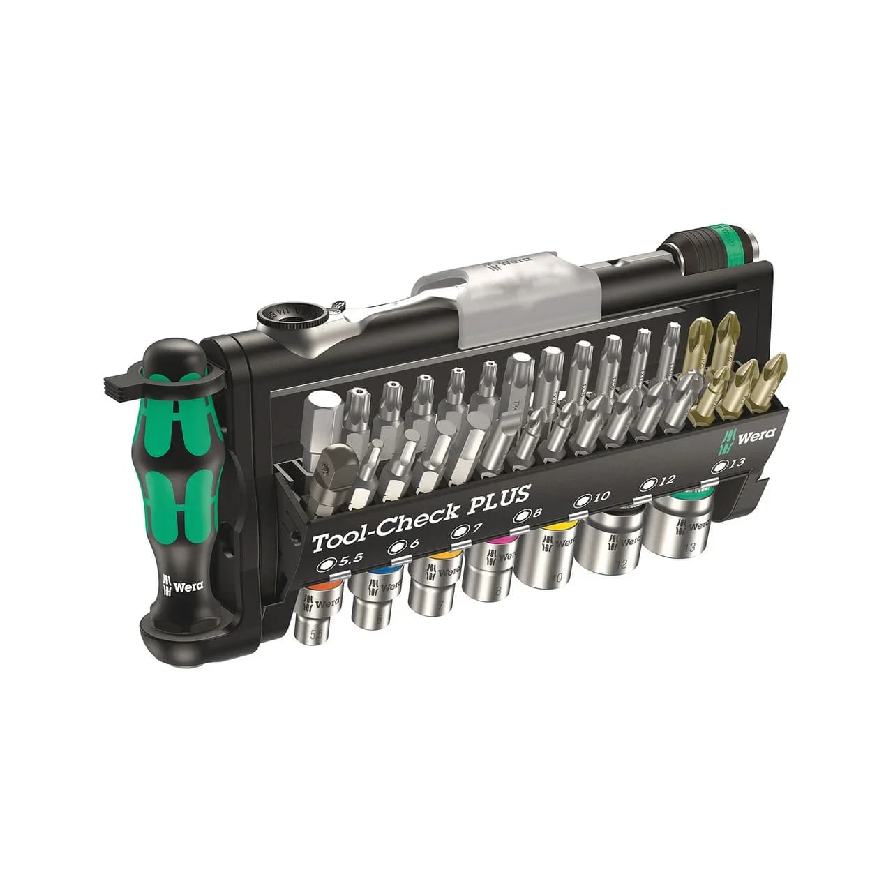 Set di punte magnetiche WERA Tool-Check con adattatore, 05056490001