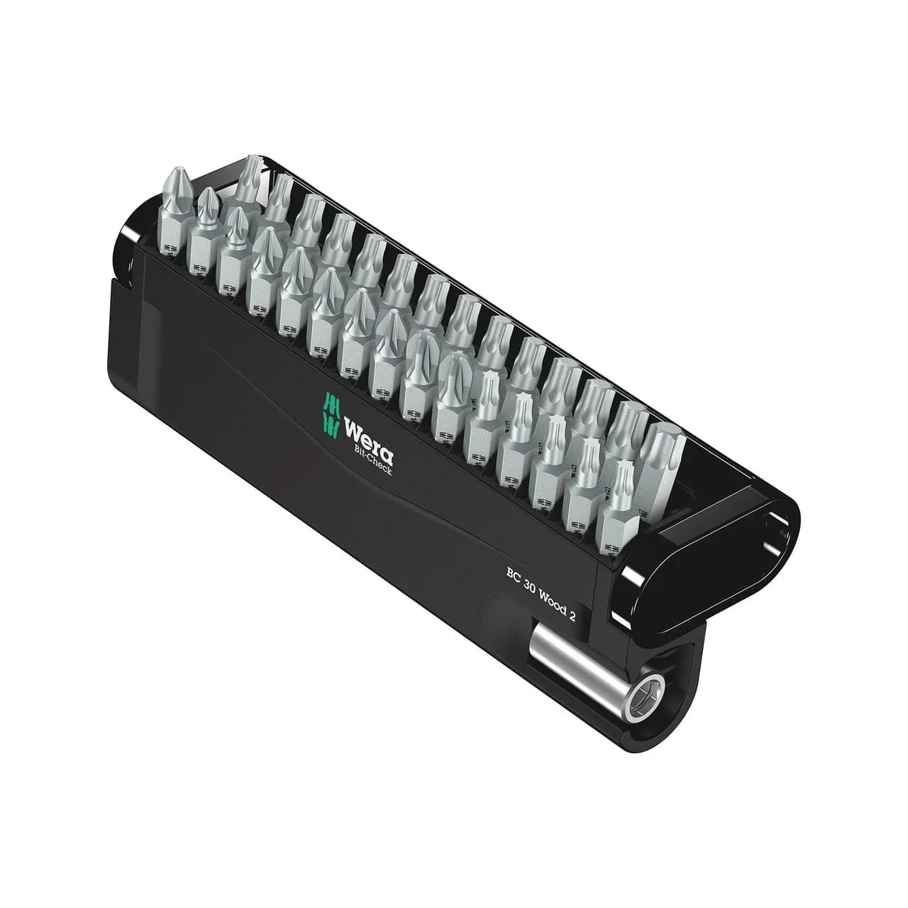 WERA 29-Piece BIT-CHECK 30 WOOD Magnetic Bit Holder Set