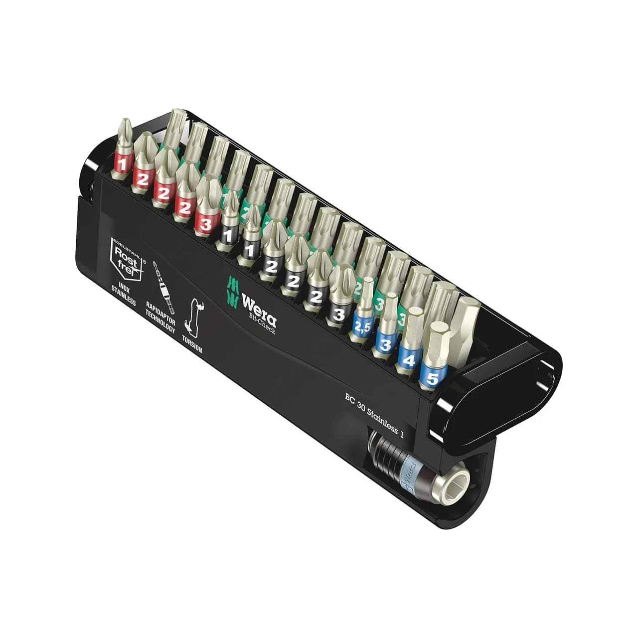 Set di Punte Magnetiche BIT-Check 30 SST per Cacciaviti Professionali WERA