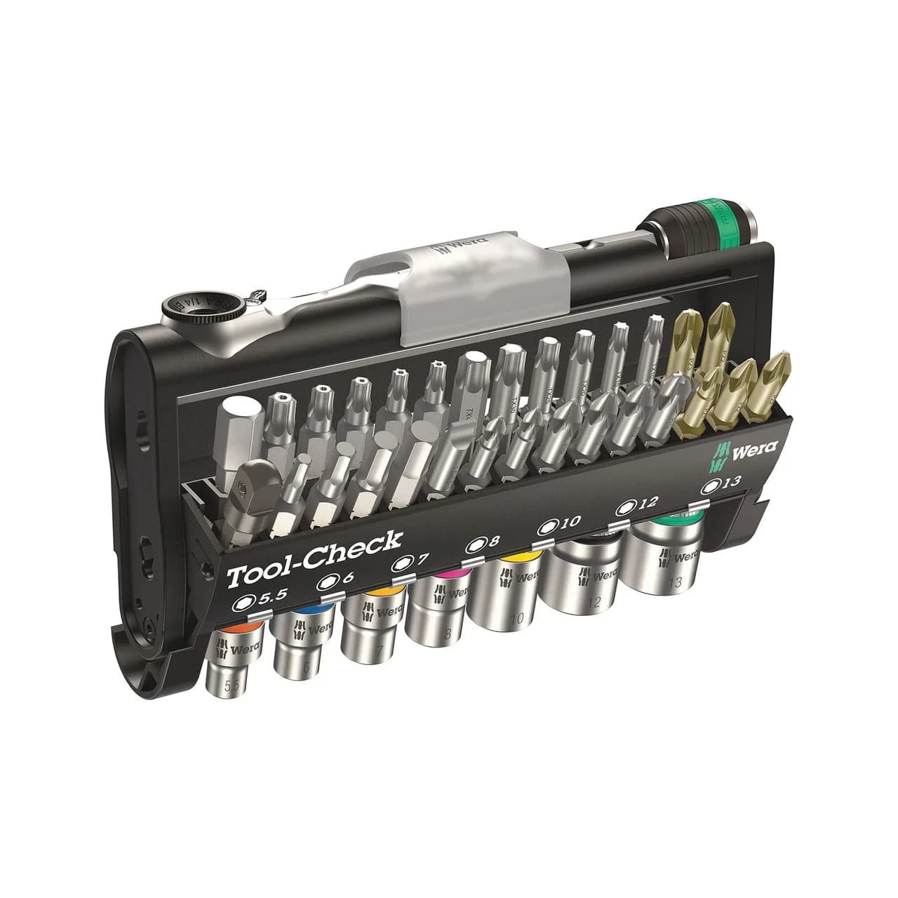 Set di punte e inserti a cricchetto WERA Tool-Check 1/4" 05073220001