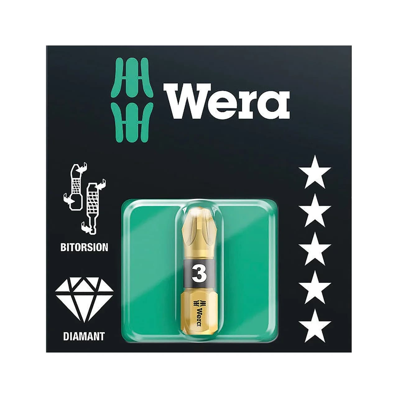 ΜΥΤΗ VIDI POZIDRIVE 855/1 BDC L:25ΜΜ PZ 3  05073338001 WERA