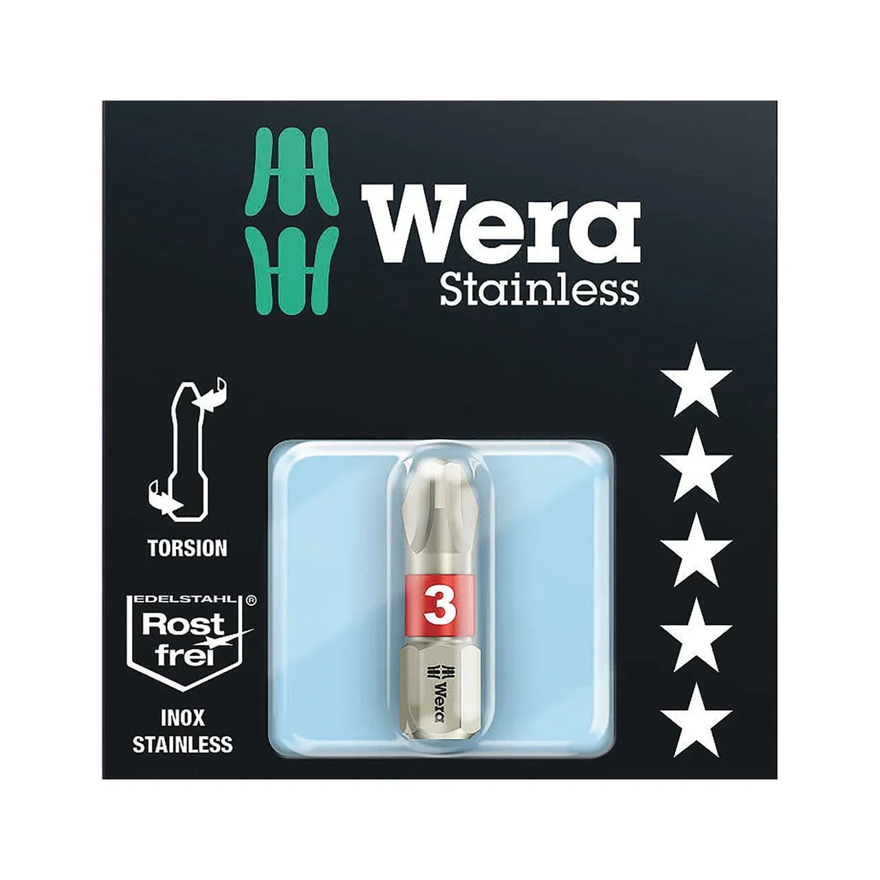 ΜΥΤΗ IΝΟX PHILLIPS 3851/1 TS SB L:25ΜΜ PH 3  05073612001 WERA