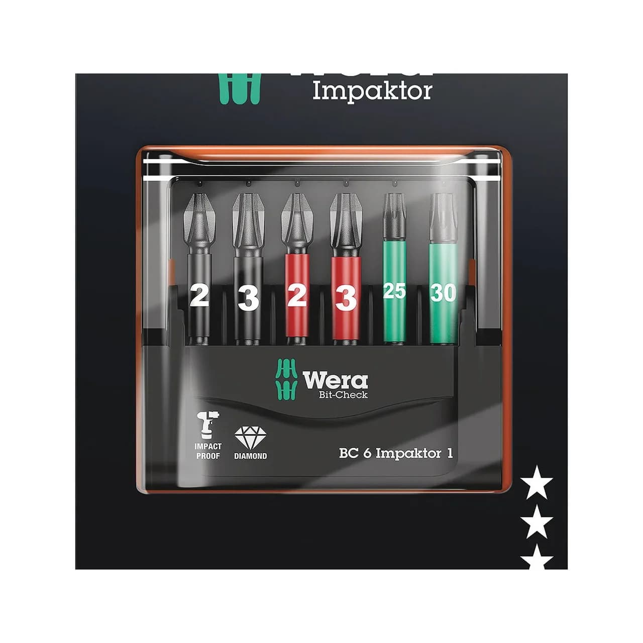 ΣΕΤ ΜΥΤΕΣ PH/PZ/TX SB MINI CHECK IMP DC 50ΜΜ 05073890001  WERA