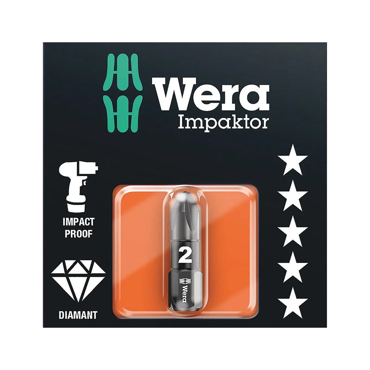 ΜΥΤΗ VIDI 855/1 IMP DC PZ SB L:25ΜΜ PZ 2  05073921001 WERA