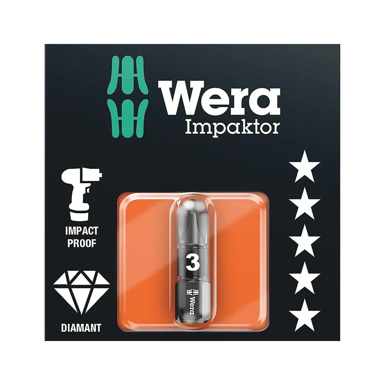 ΜΥΤΗ VIDI 855/1 IMP DC PZ SB L:25ΜΜ PZ 3  05073922001 WERA