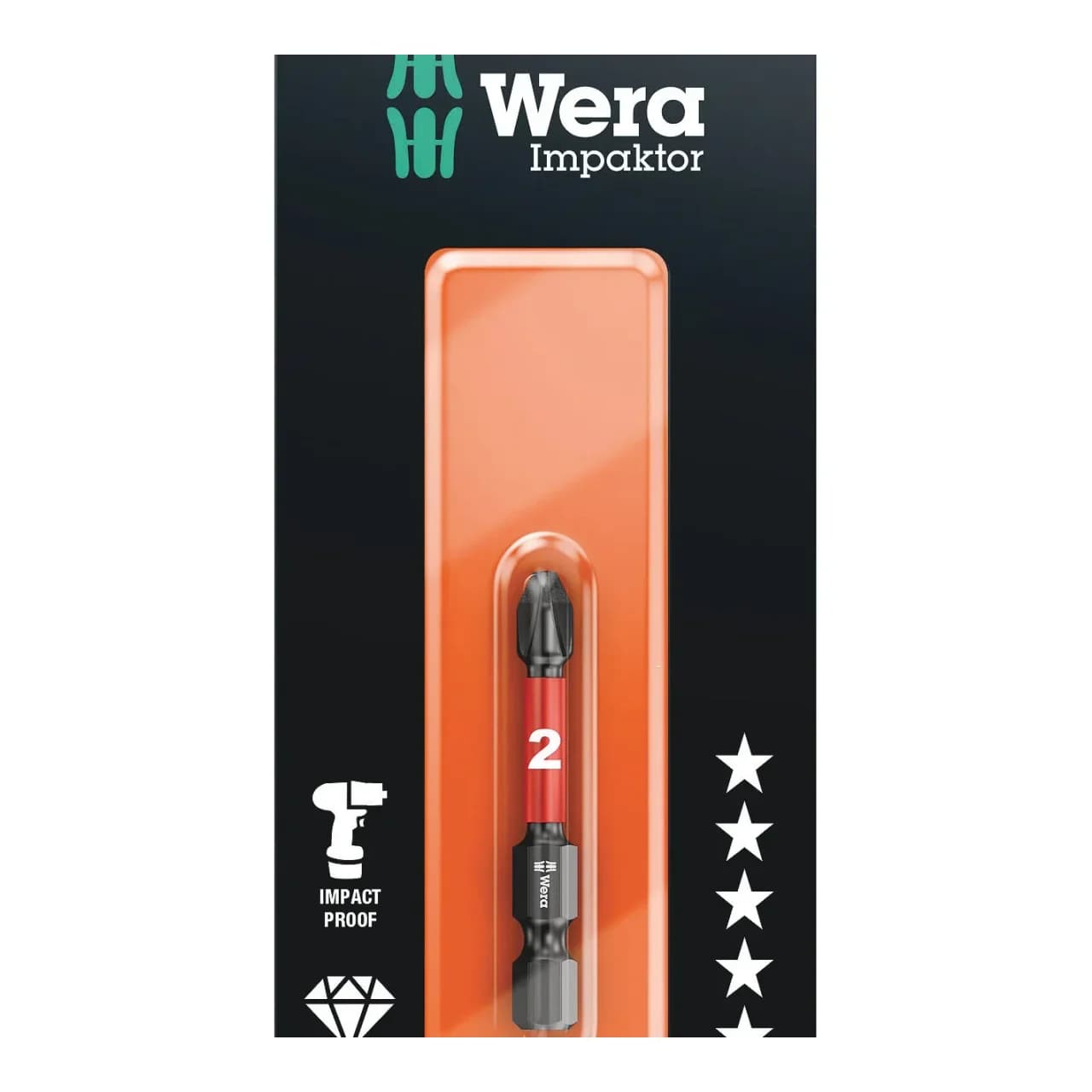 ΜΥΤΗ IMPAKTOR 2X50 PHILLIPS 073956 WERA
