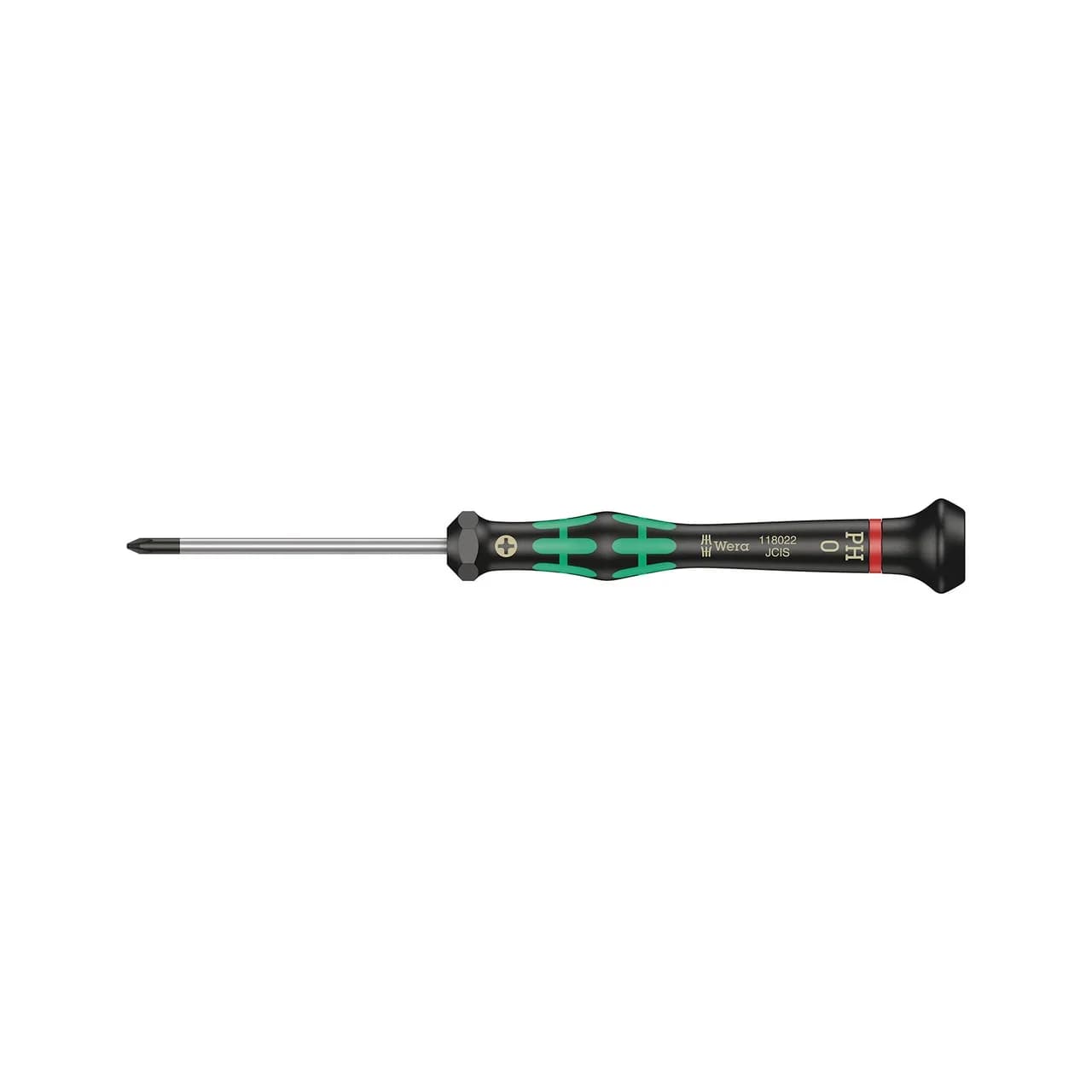 WERA Micro Precision PH0 Screwdriver for Electronics, 60mm Blade