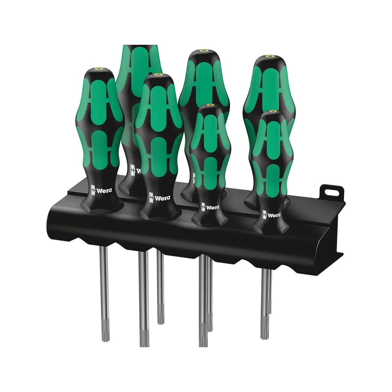### PRODUCT NAME:  
WERA Rack Torx 367/7 HF Screwdriver Set  
### SHORT DESCRIPTION:  
The WERA Rack Torx 367/7 HF Screwdriver Set is a premium industrialgrade toolset designed for precision fastening applications
