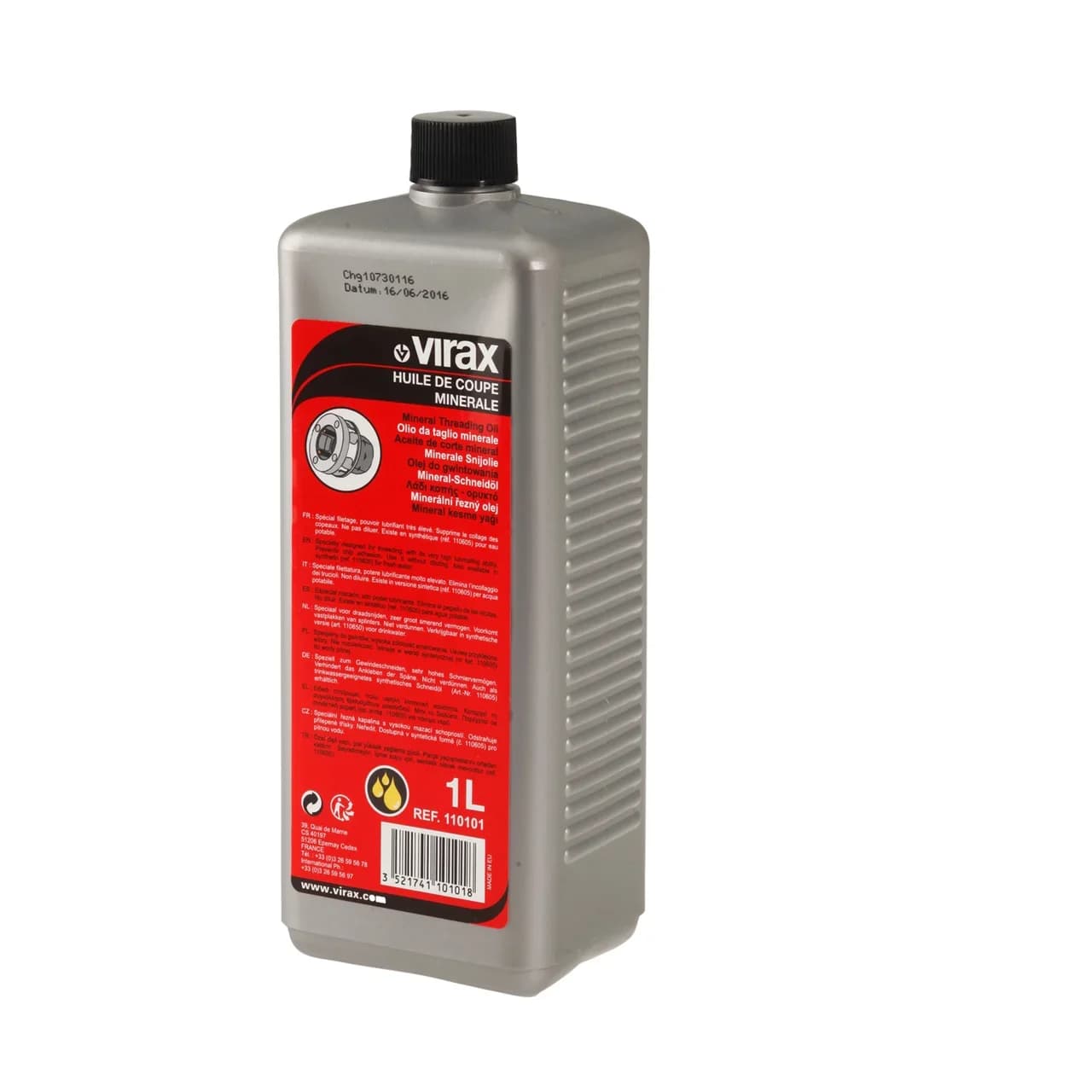 Olio da taglio minerale VIRAX 1L per lavorazioni industriali