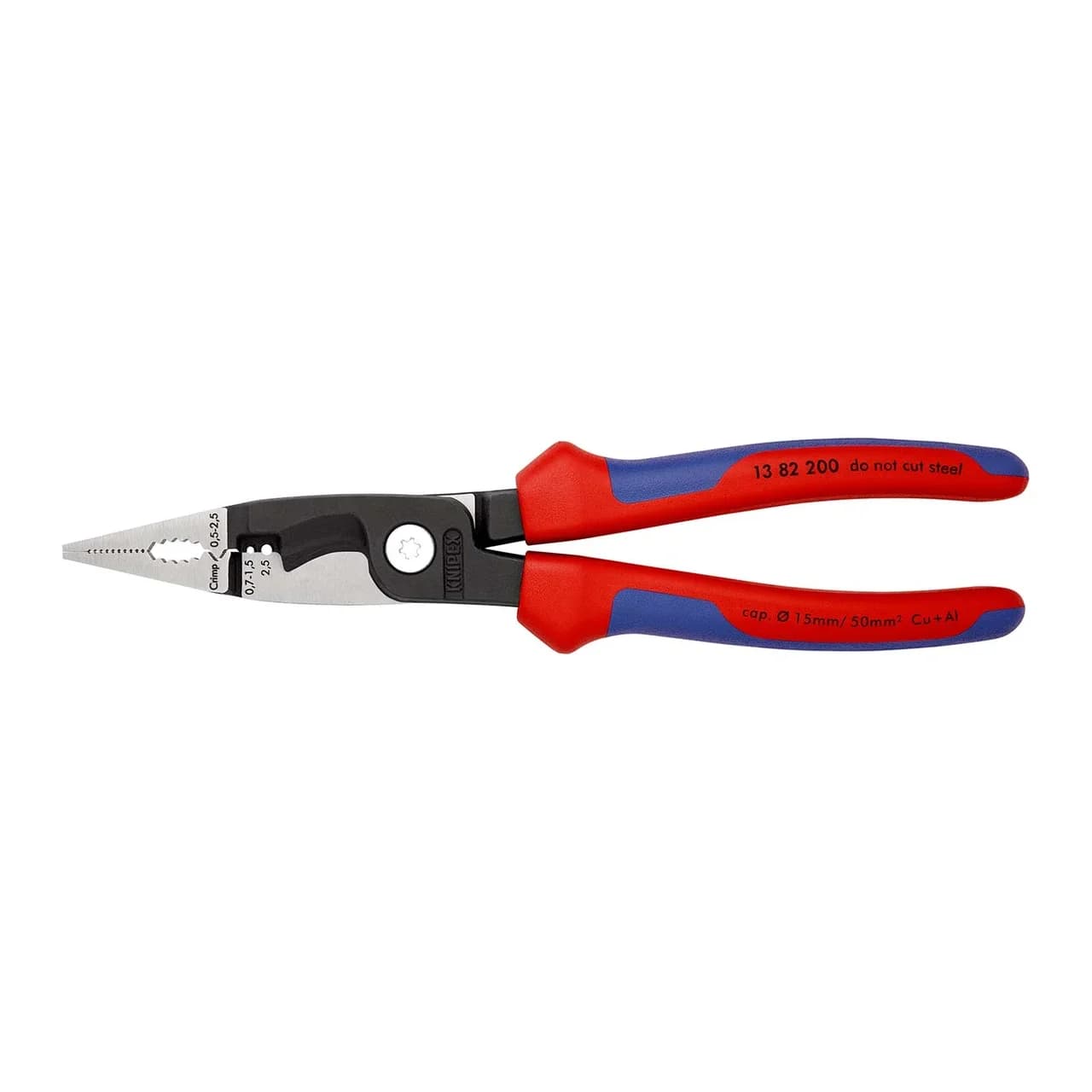 KNIPEX 1382200 MultiPurpose Combination Pliers  
The KNIPEX 1382200 MultiPurpose Combination Pliers are a highperformance hand tool designed for professional and industrial applications
