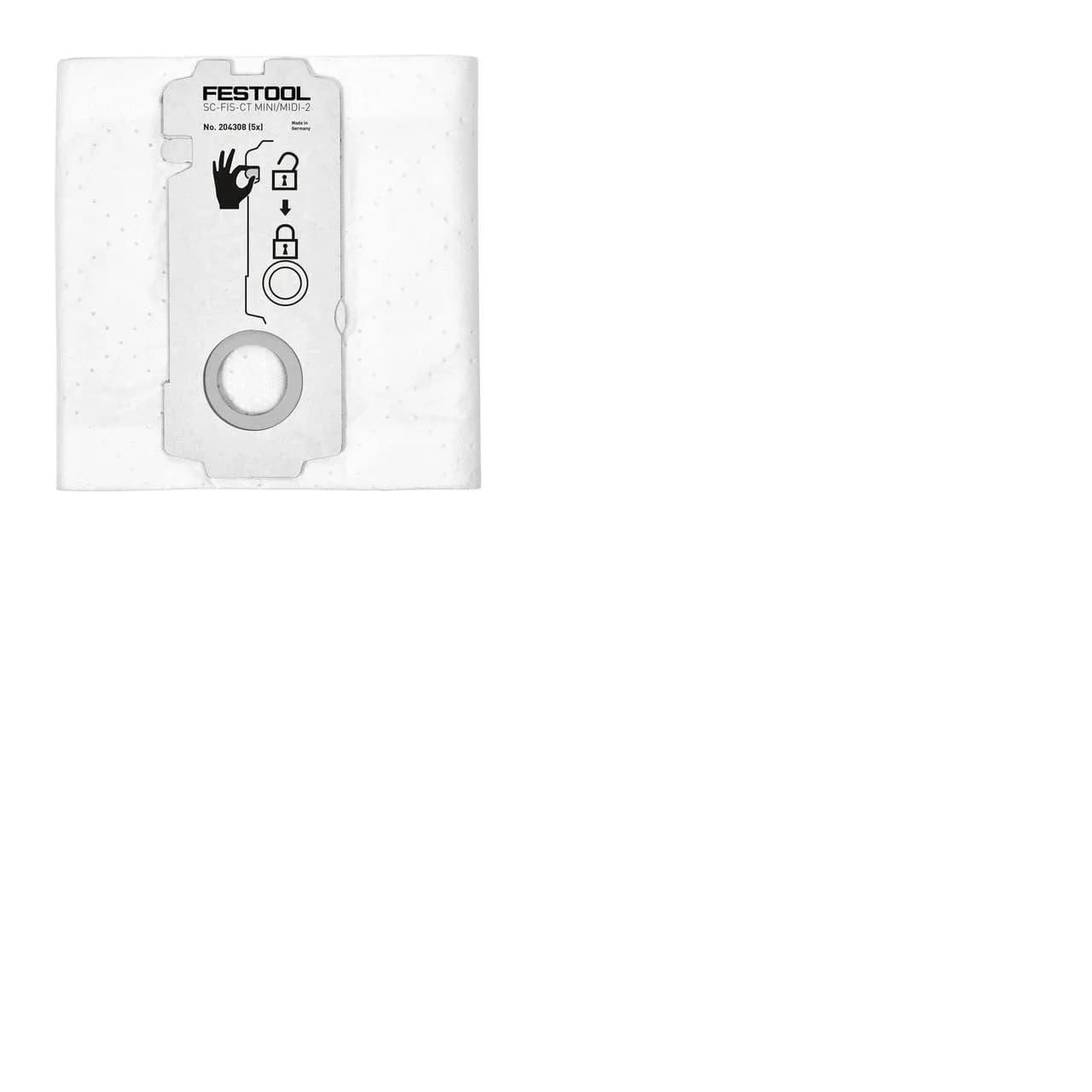 FESTOOL CT Mini/Midi/15 Dust Extraction Bags (Bluetooth-Compatible, 2/5-Pack)