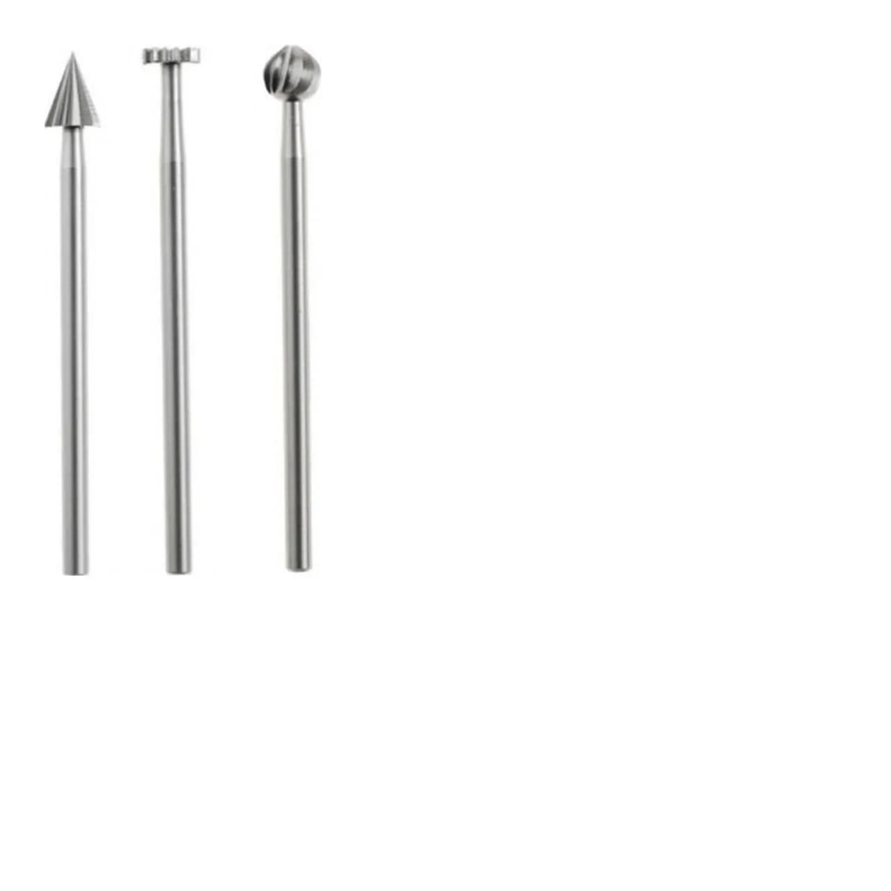Set Frese in Acciaio HSS 5mm, 3 Pezzi, per Modellismo PROXXON 28720