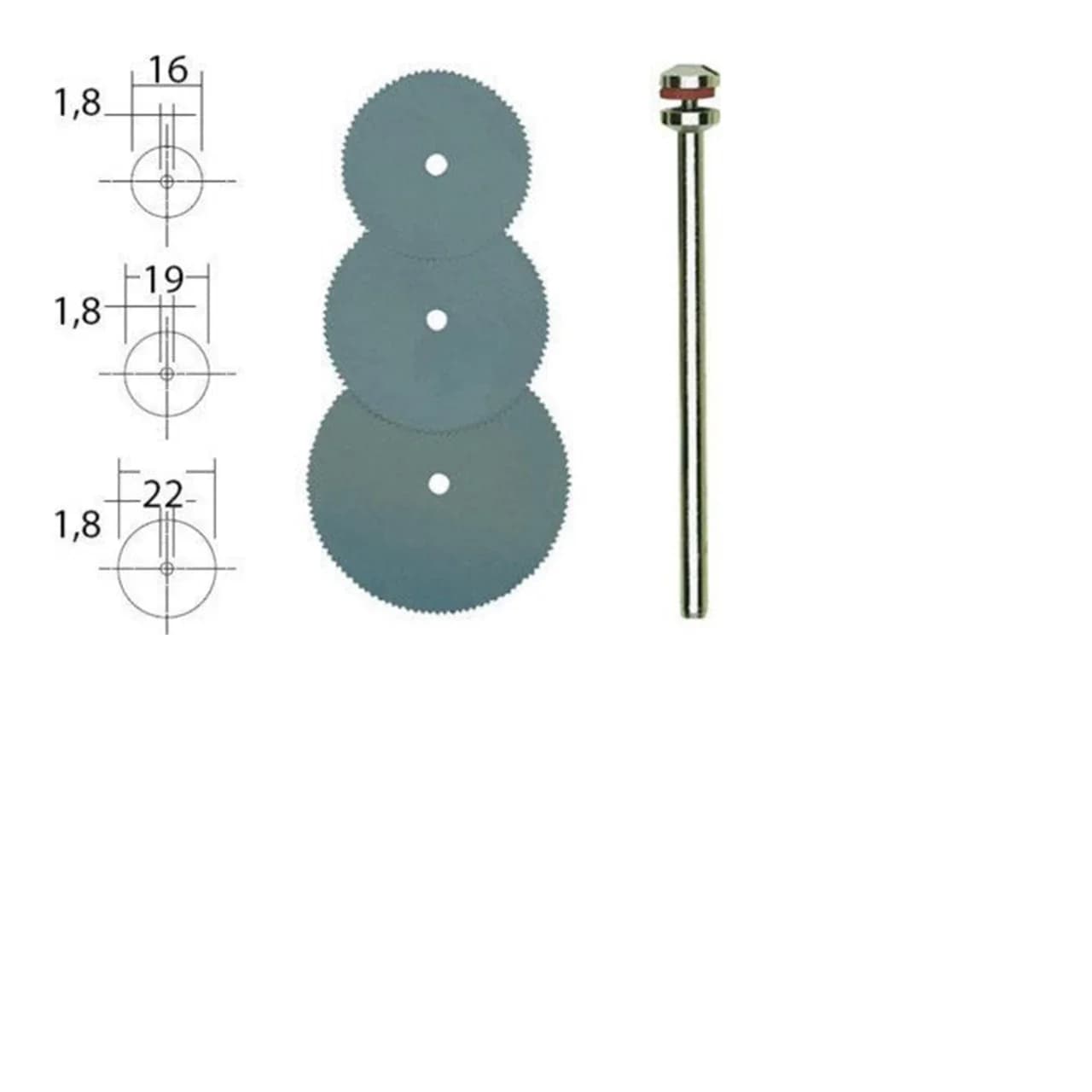 Set Dischi Diamantati 3pz Ø16/19/22mm PROXXON 28830