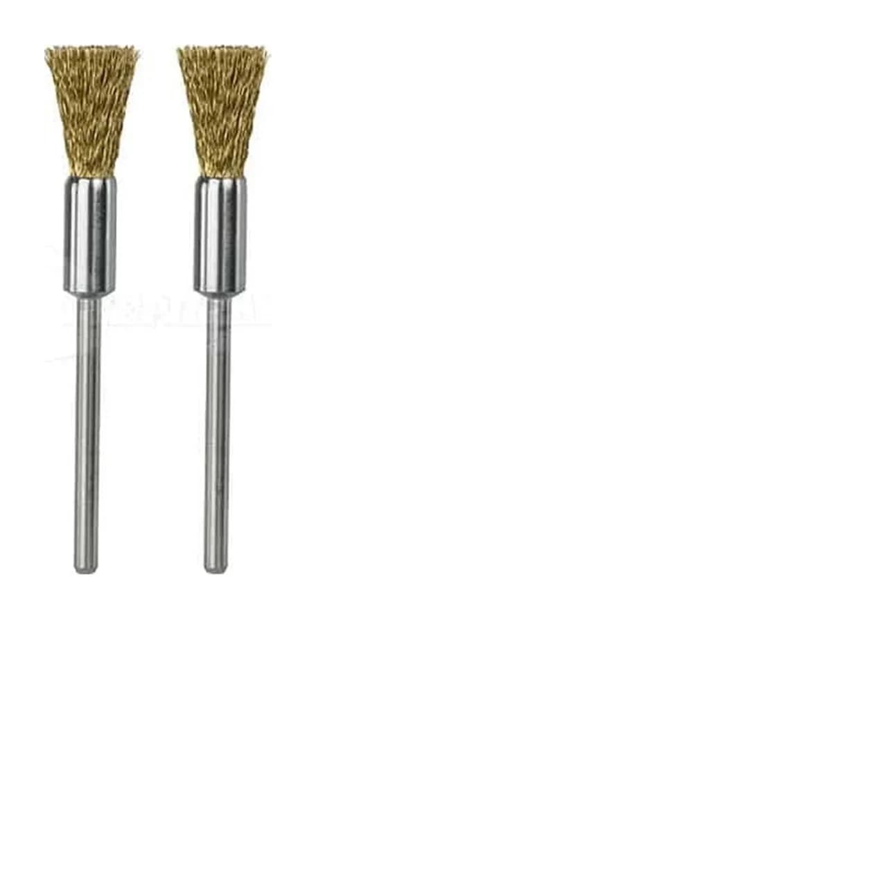 PROXXON Brass Wire Brush Set, 8mm Diameter, 2-Piece (28961/10)