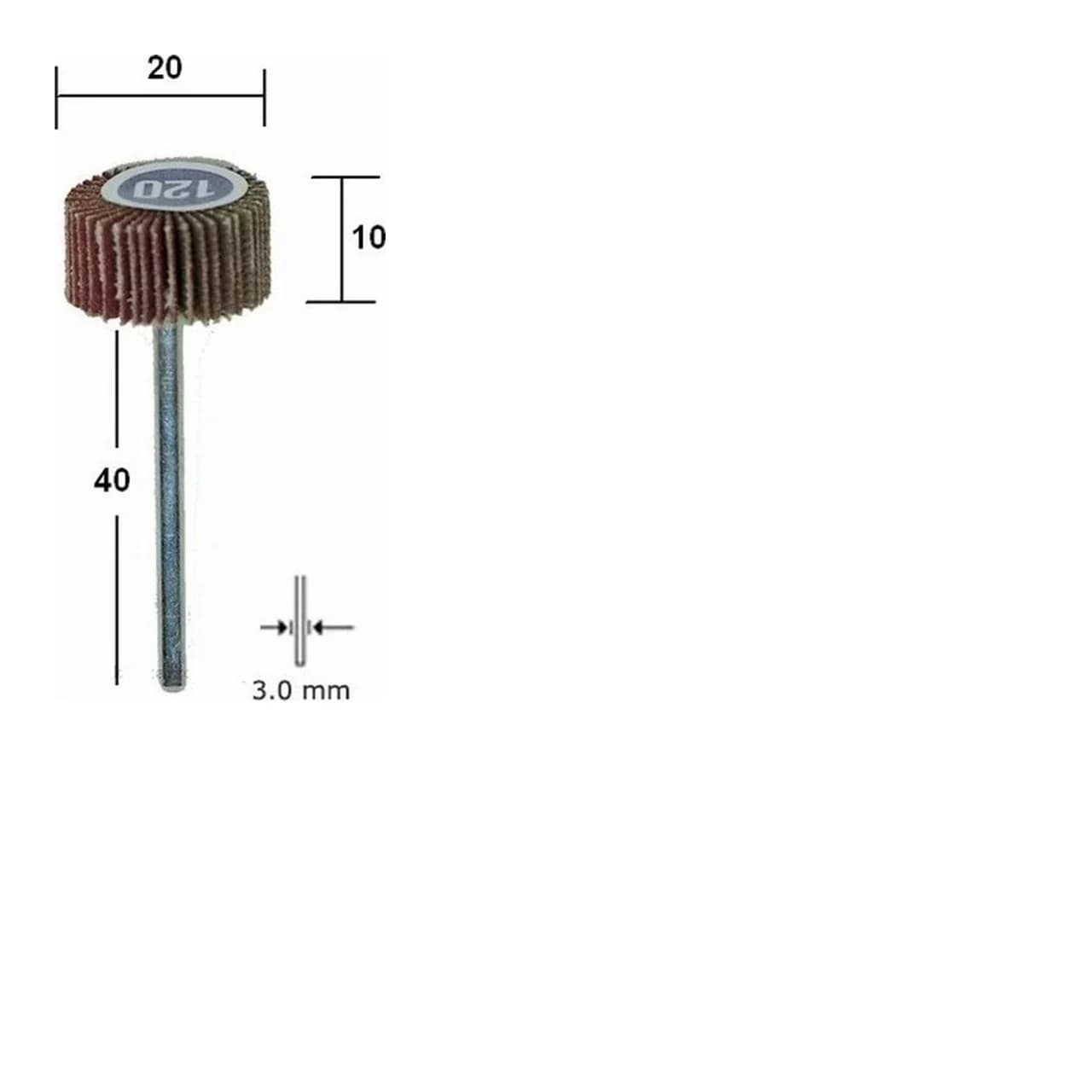 PROXXON Lamellar Brush 20x10mm for Precision Grinding and Polishing