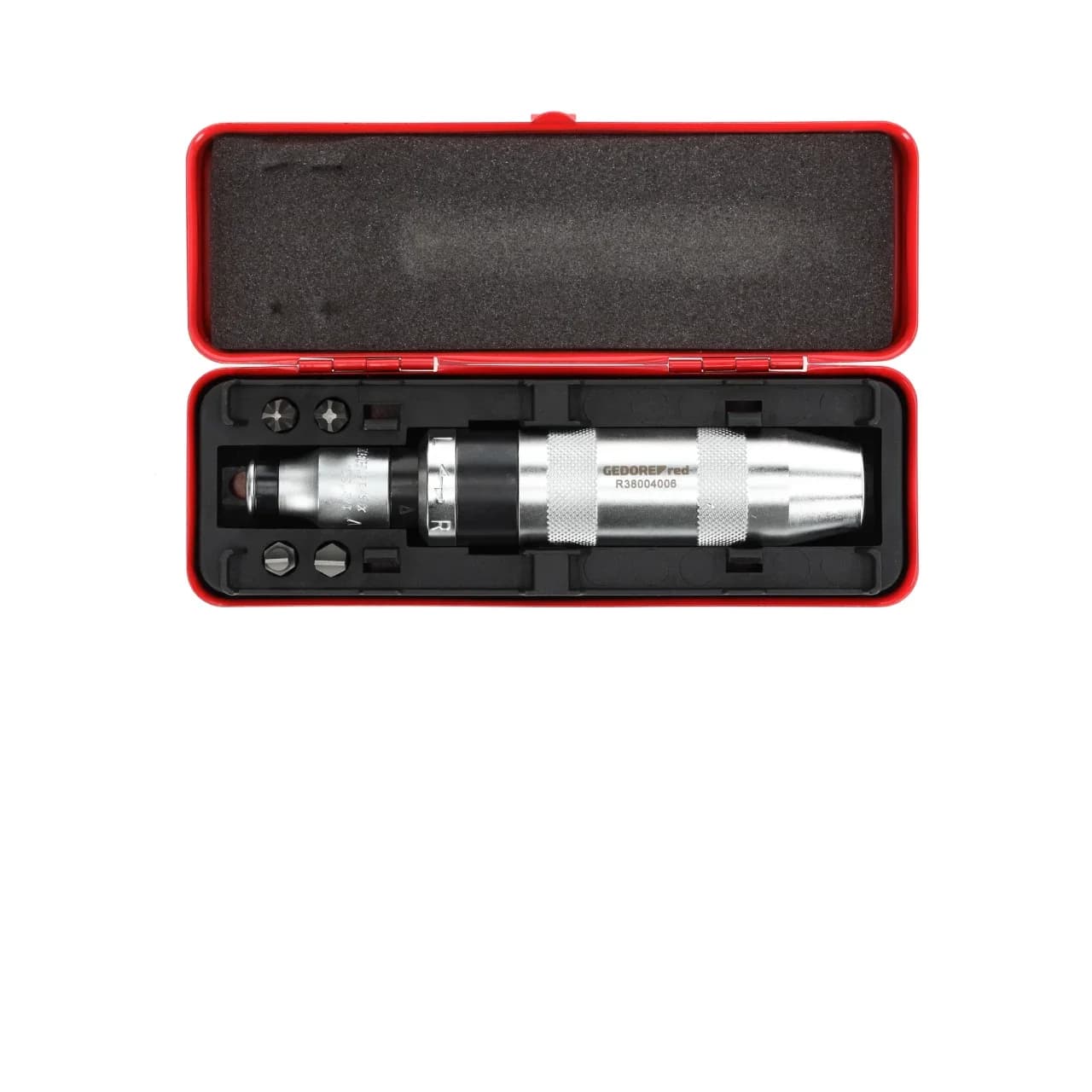 1/2'' CRUSH-PROOF SCREWDRIVER WITH 6 BITS R38004006 GEDORE RED