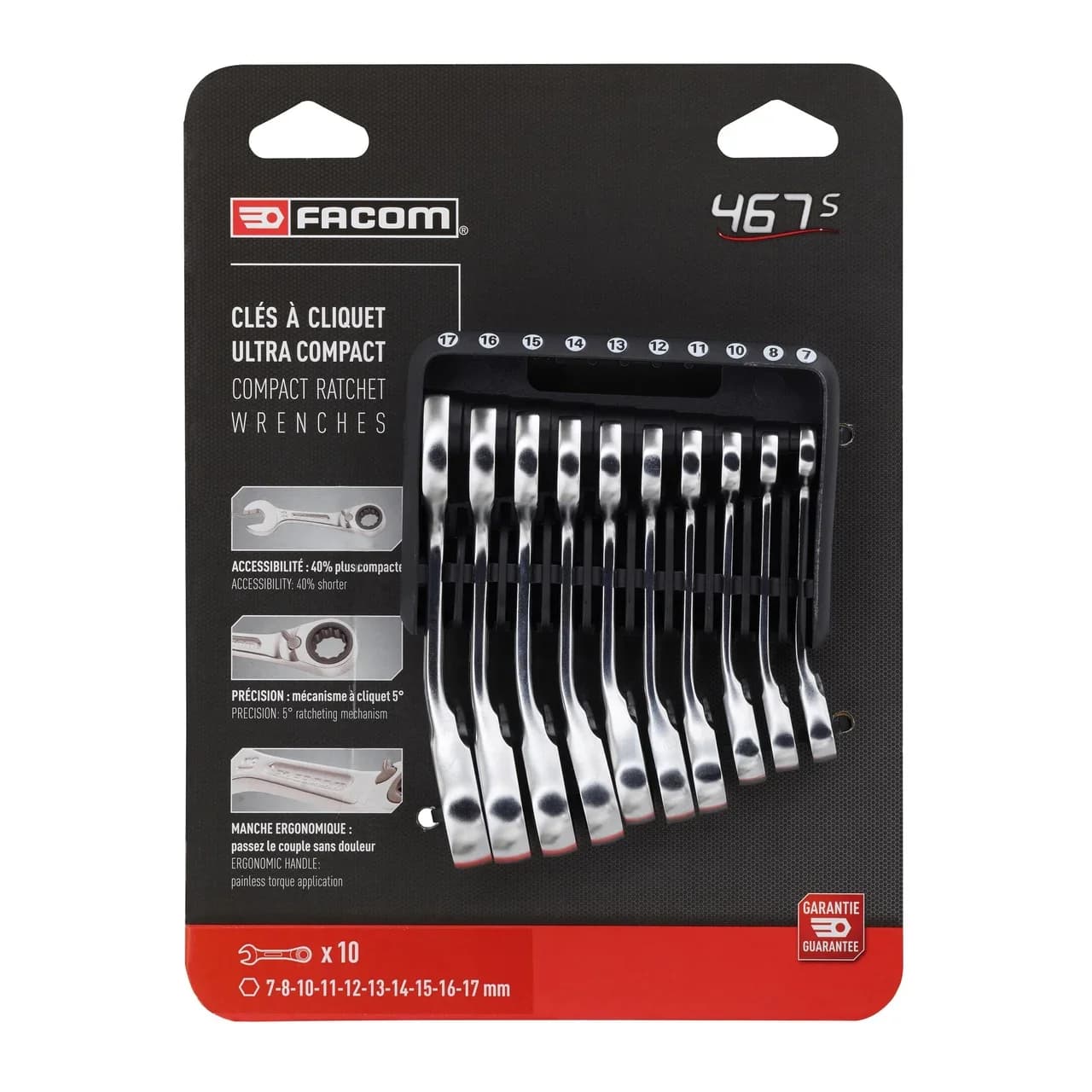 Set chiavi combinate tedesche FACOM PB KONTA 467BS.JP10PB