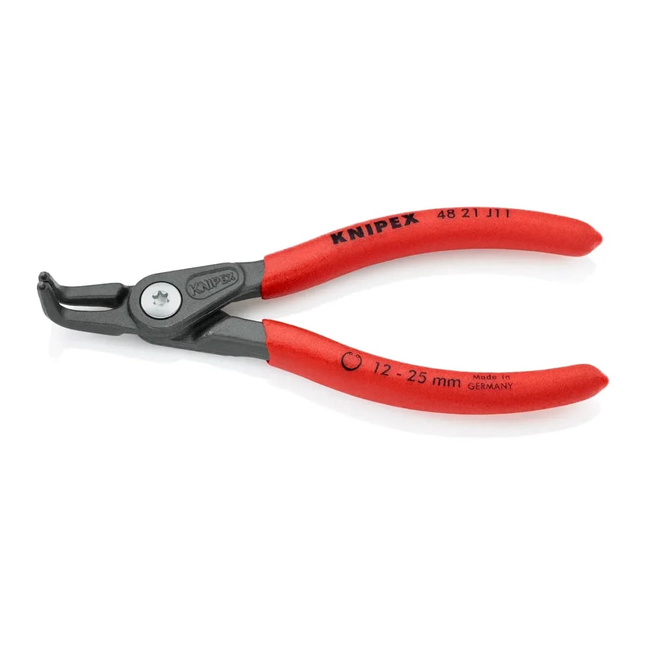 Pinza curva per sicurezza interna 130 mm 12-25 mm KNIPEX 4821J11