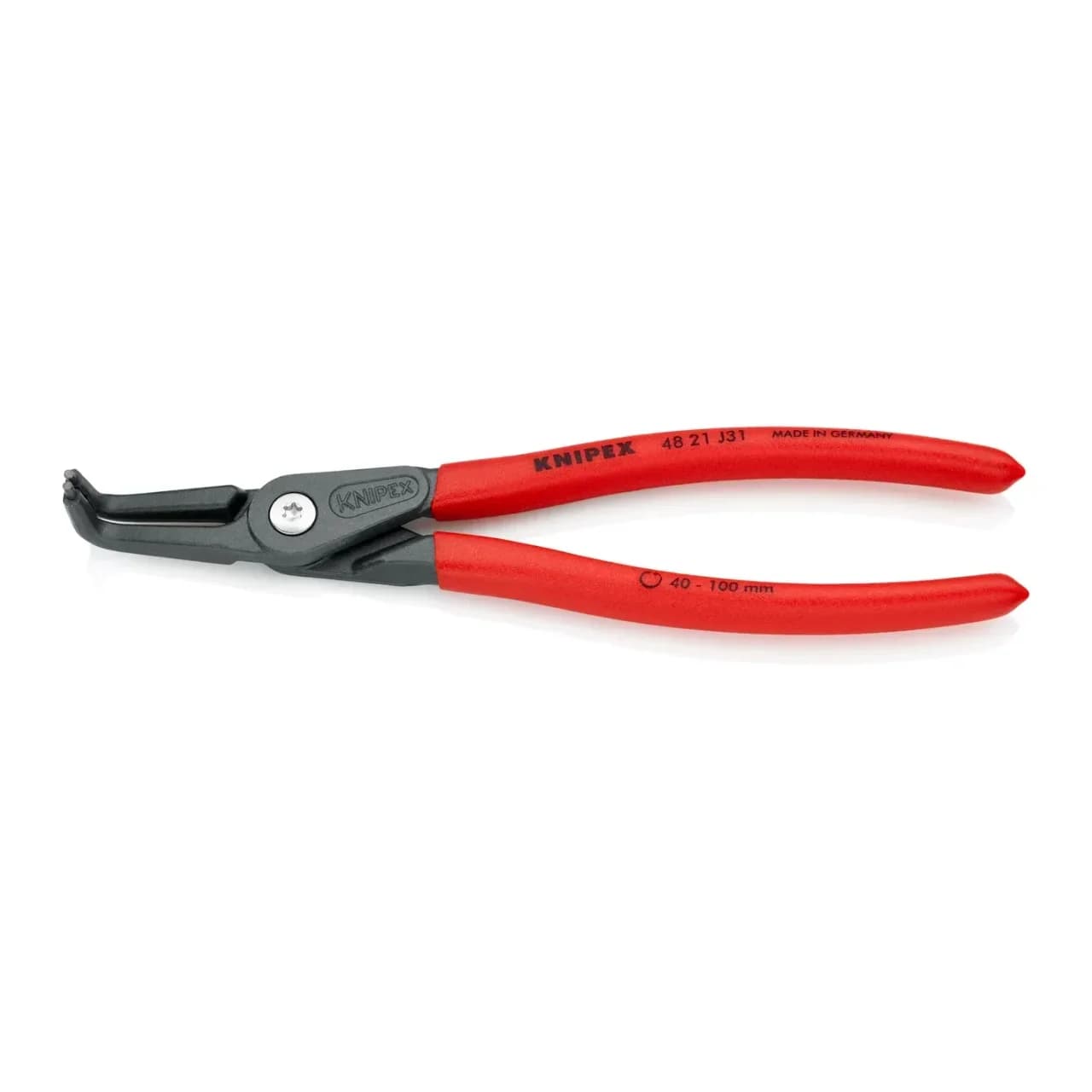 Pinza per sicurezza curva interna 210 mm 40-100 mm KNIPEX 4821J31