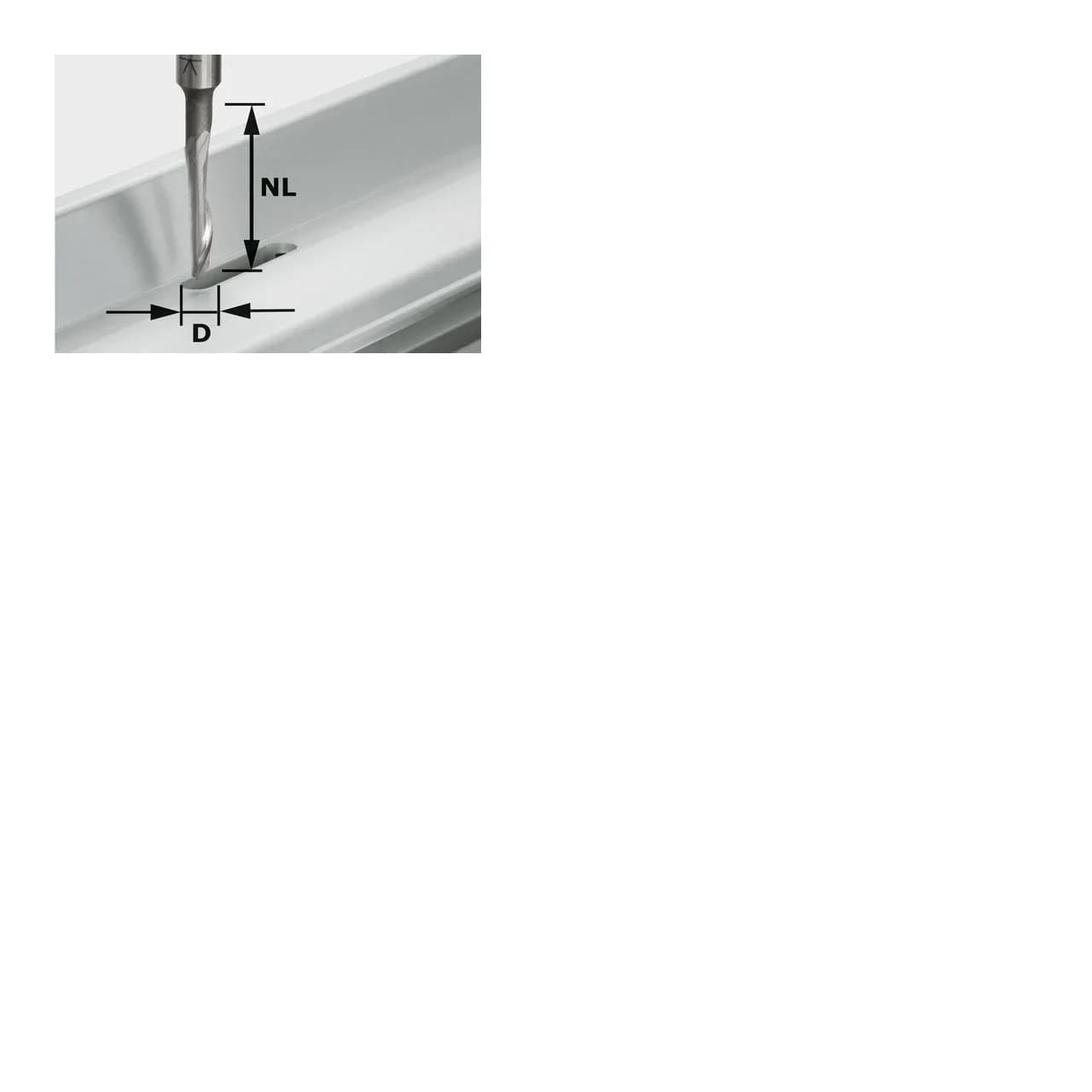 Fresa per Alluminio HS S8 D5/NL23 FESTOOL 491036