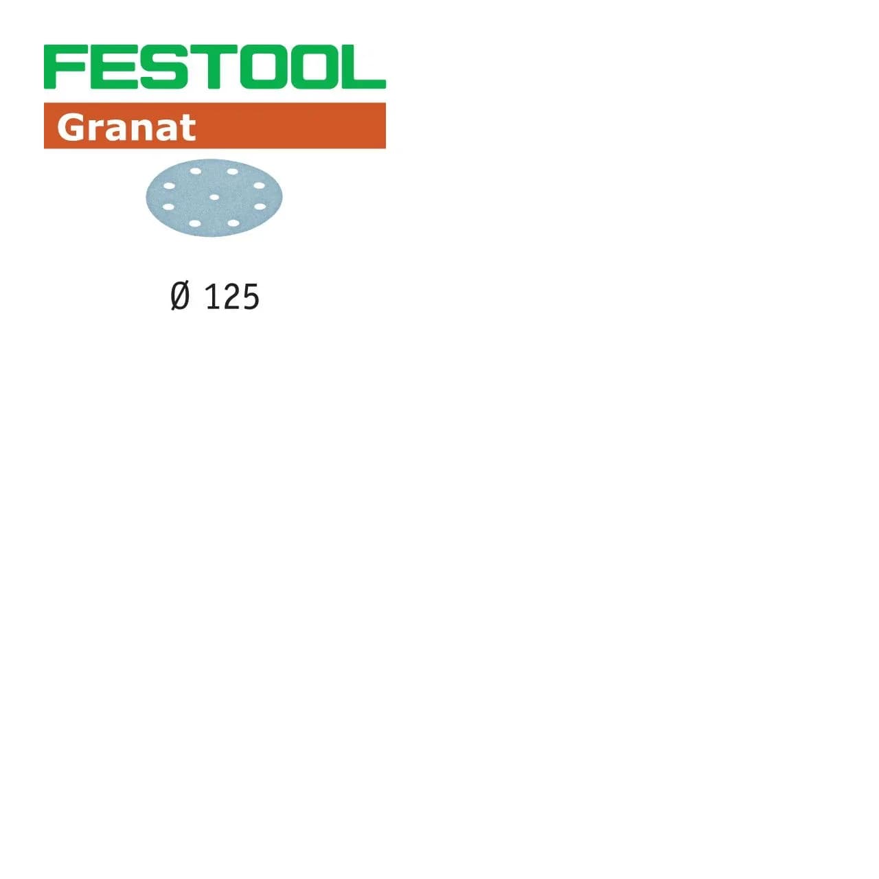 ΛΕΙΑΝΤΙΚΑ ΔΙΣΚΑΚΙΑ D125 100 ΤΕΜ GRANAT P180 497171 FESTOOL