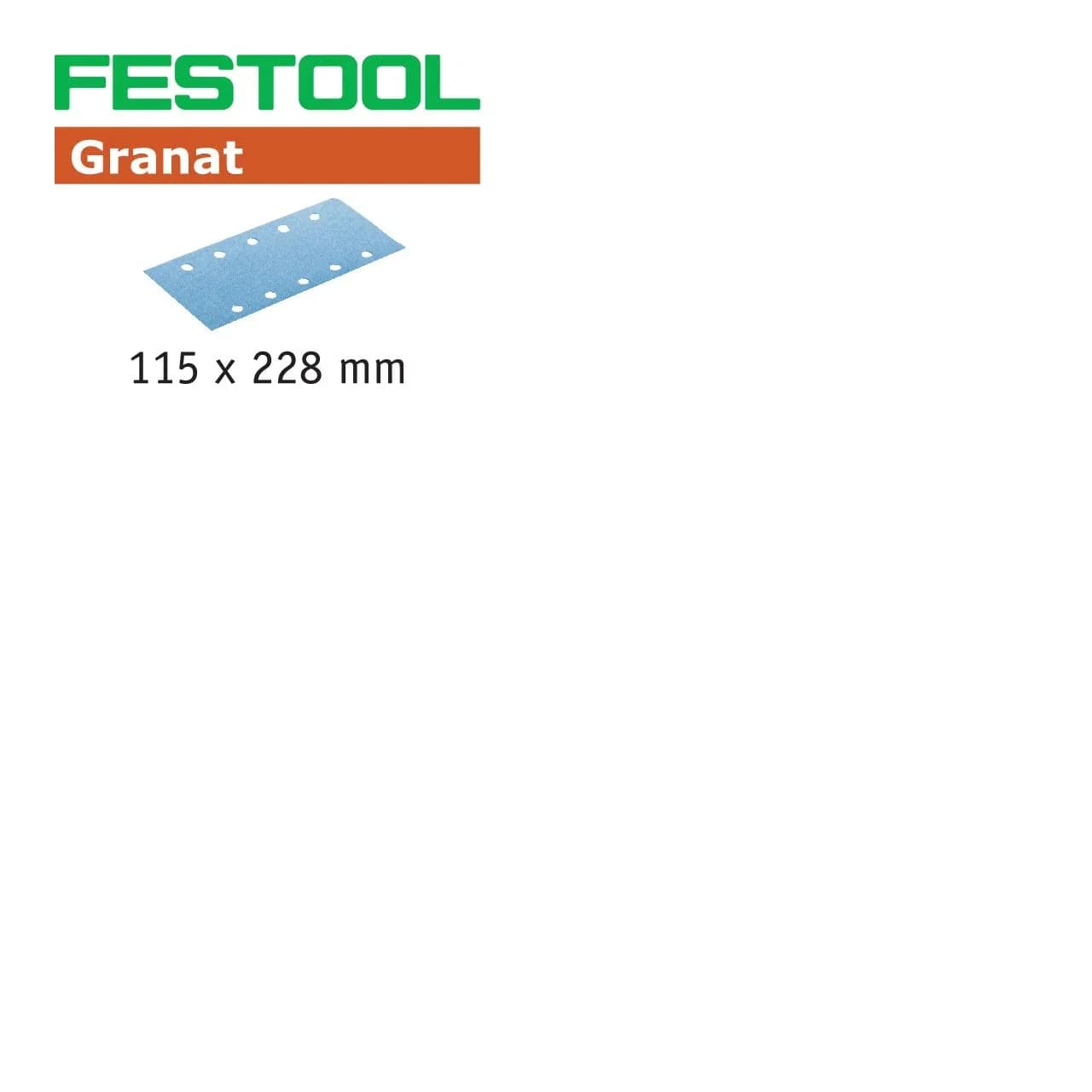 ΧΑΡΤΙΑ GRANAT STF 115x228 P60 F-498945 50 τεμ. FESTOOL