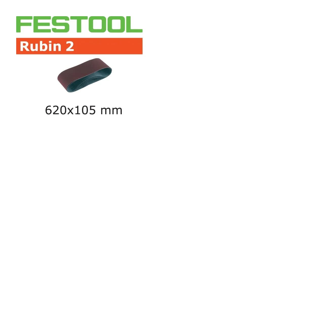 Nastro abrasivo RUBIN 2 P100 533x75 mm per levigatura professionale