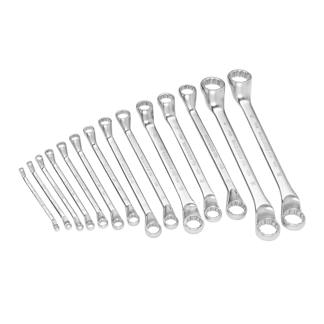 FACOM 55A.JE14 Double Zeta Box-end Wrench Set
