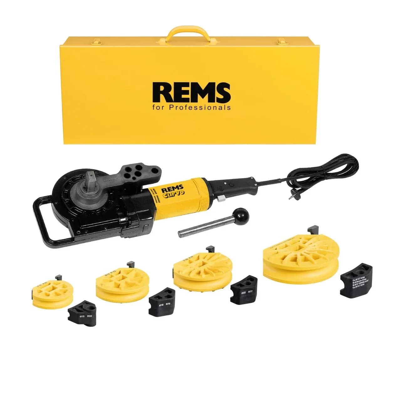 REMS Chiave Curva per Tubi Set 15-18-22-28 580036