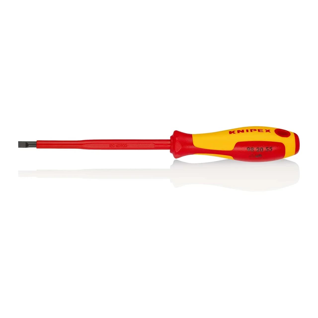 Cacciavite Isolato KNIPEX 5,5x125 mm 1000V VDE  
Il cacciavite isolato KNIPEX 5,5x125 mm è uno strumento professionale progettato per lavori elettrici in ambienti industriali e tecnici