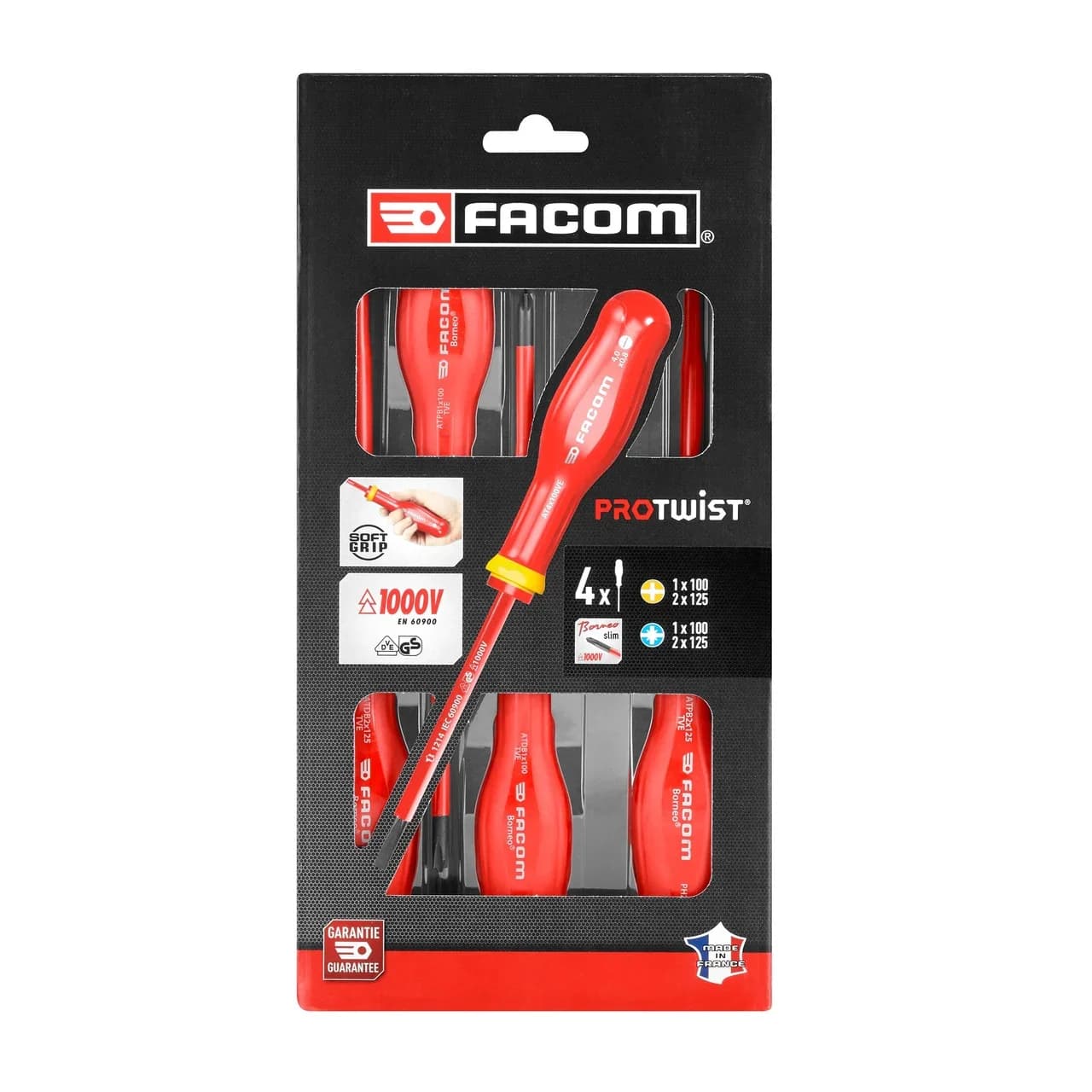 Set di Cacciaviti Isolati 4 Pezzi 1000V FACOM PB