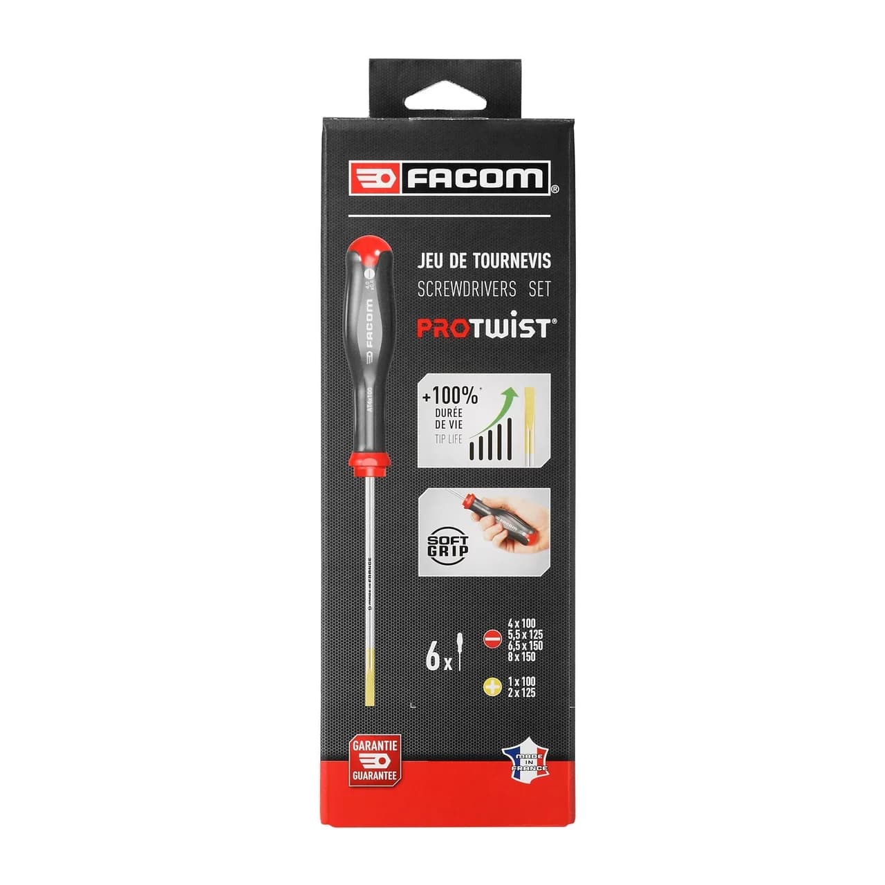FACOM PB 6-PIECE SCREWDRIVER SET ATP.J6PB