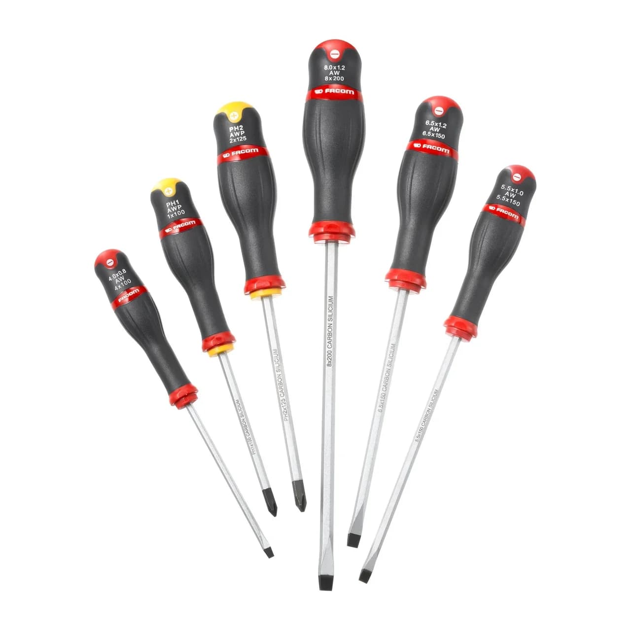 SCREWDRIVER SET IN CASE 6 PCS AWP.J6 FACOM