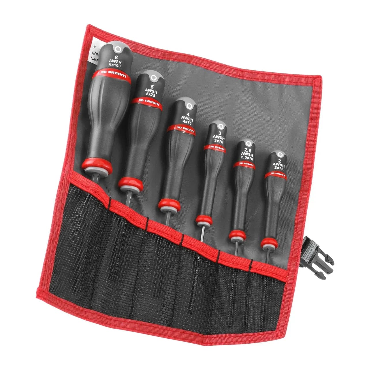 ALLEN KEY SCREWDRIVER SET WITH BITS 6 PCS AWSH.JT6 FACOM