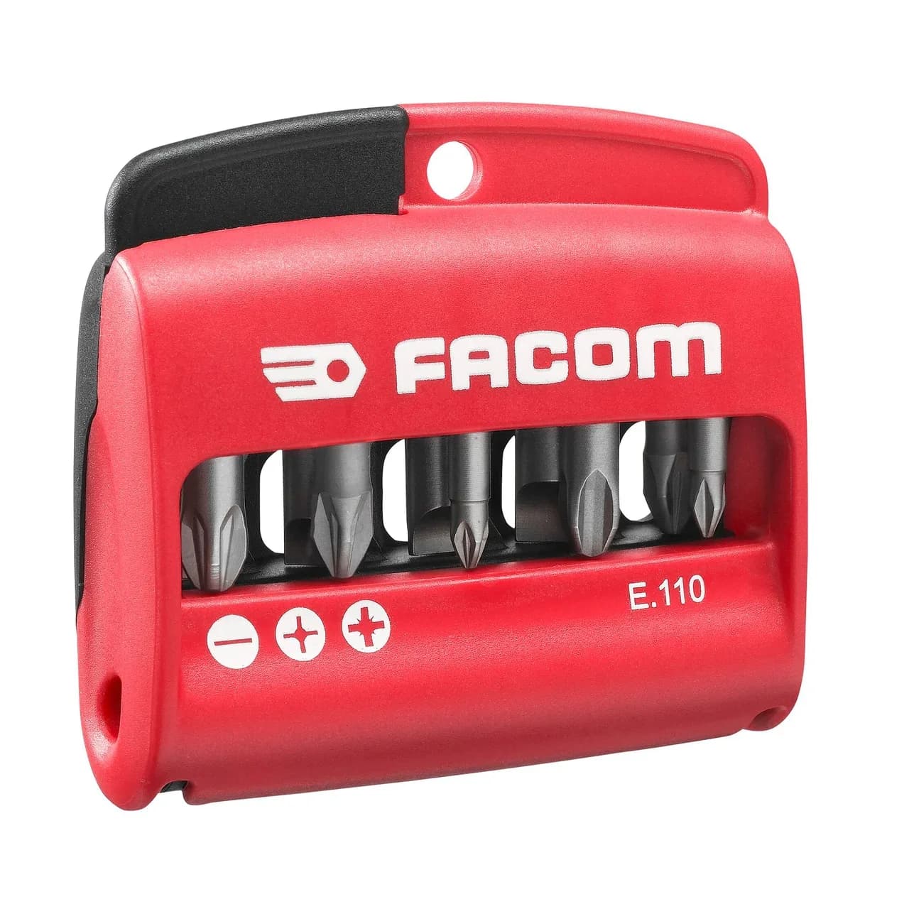 FACOM E.110 1/4'' Hex Shank Screwdriver Bit Set (10 Pieces)