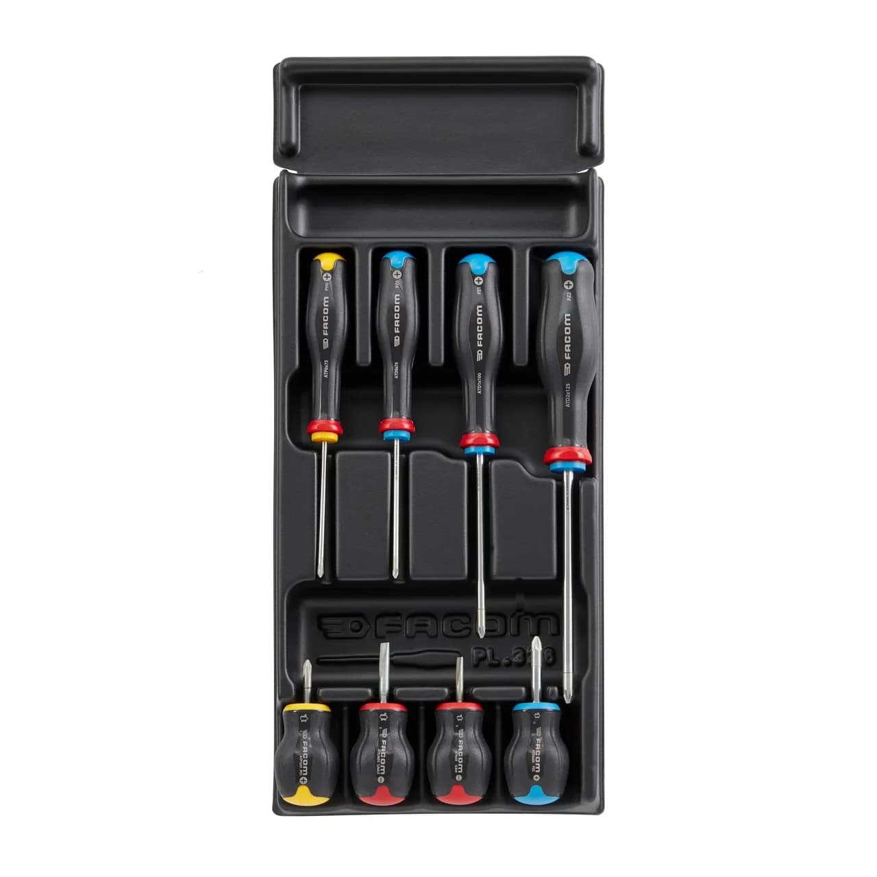 FACOM PB PROTWIST 8-PIECE SCREWDRIVER SET IN CASE MOD.AT3PB