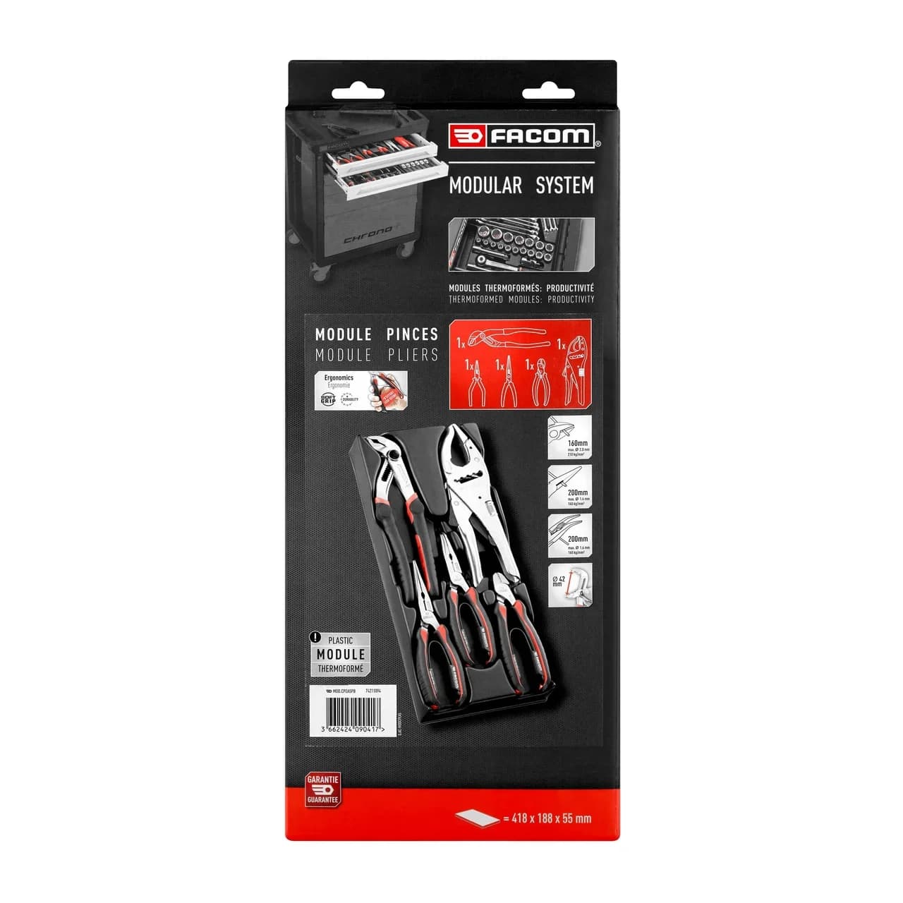 FACOM PB 5-Piece Pliers Set in Storage Case MOD.CPEA5PB