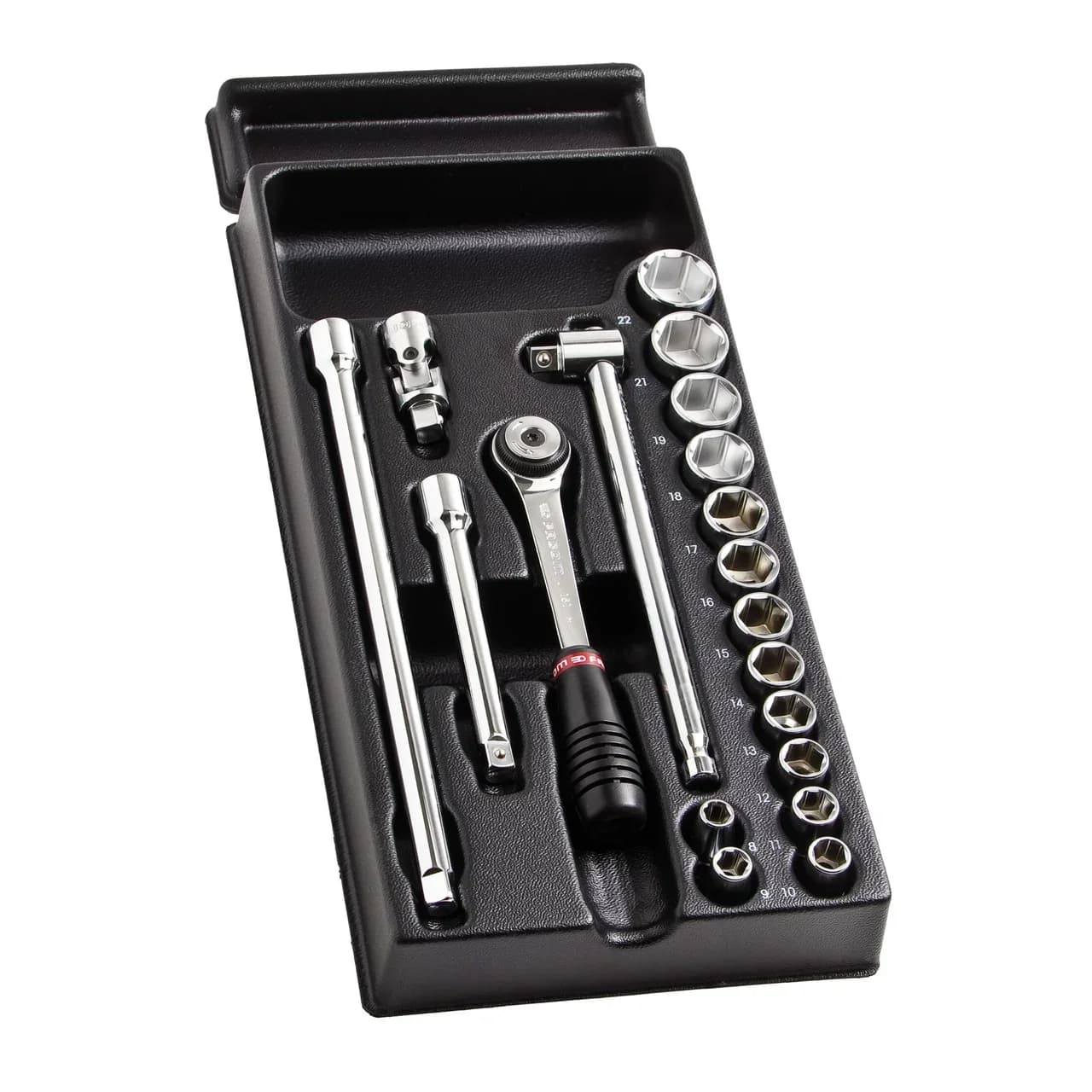 FACOM 3/8'' Drive Metric Socket and Ratchet Set MOD.J1