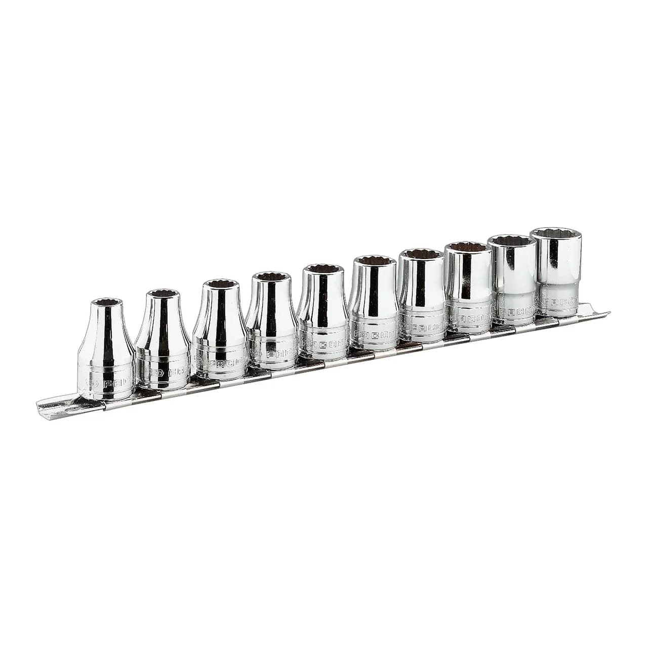 FACOM R.40U Long Hex Bit Socket Set 1/4" Square Drive, 3/16"-9/16" SAE, 6-Point